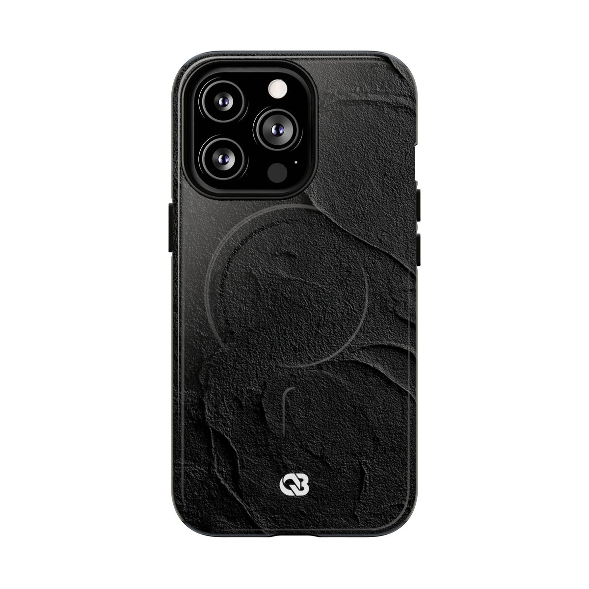 Obsidian Stucco Relief · Tough 2.0 Magnetic Phone Case for iPhone · Black