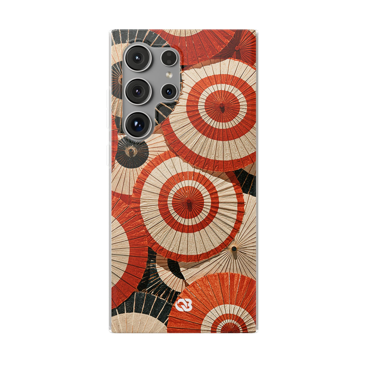 Vermilion Wagasa Motif · Lite Phone Case for Samsung · Red