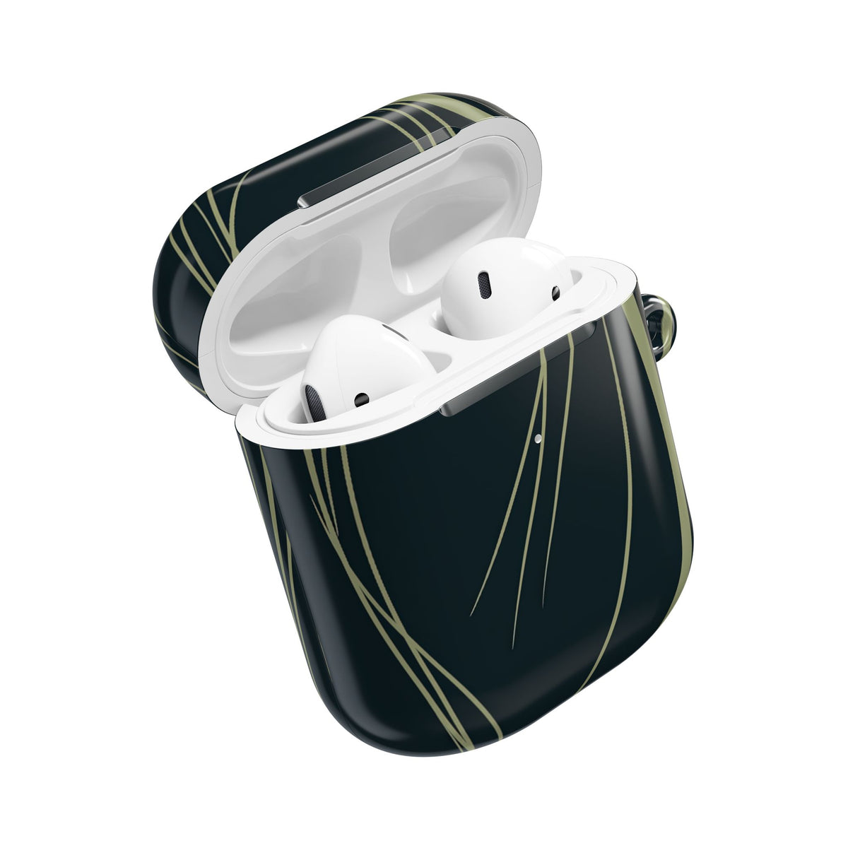 Serpentine Reeds · Hard Case for AirPods & AirPods Pro · Green