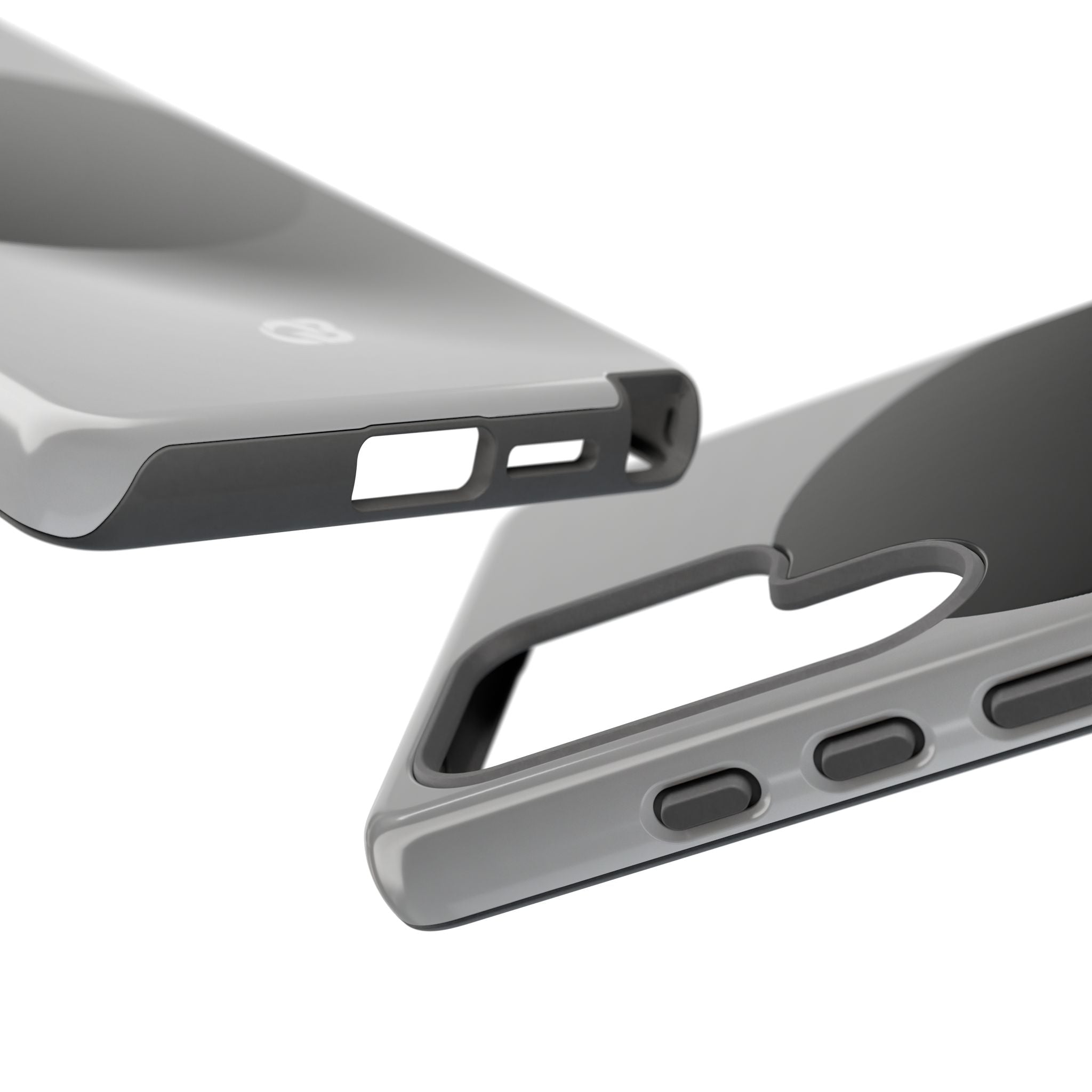 Grey Tough Phone Case for Samsung - Matte Onyx Sphere