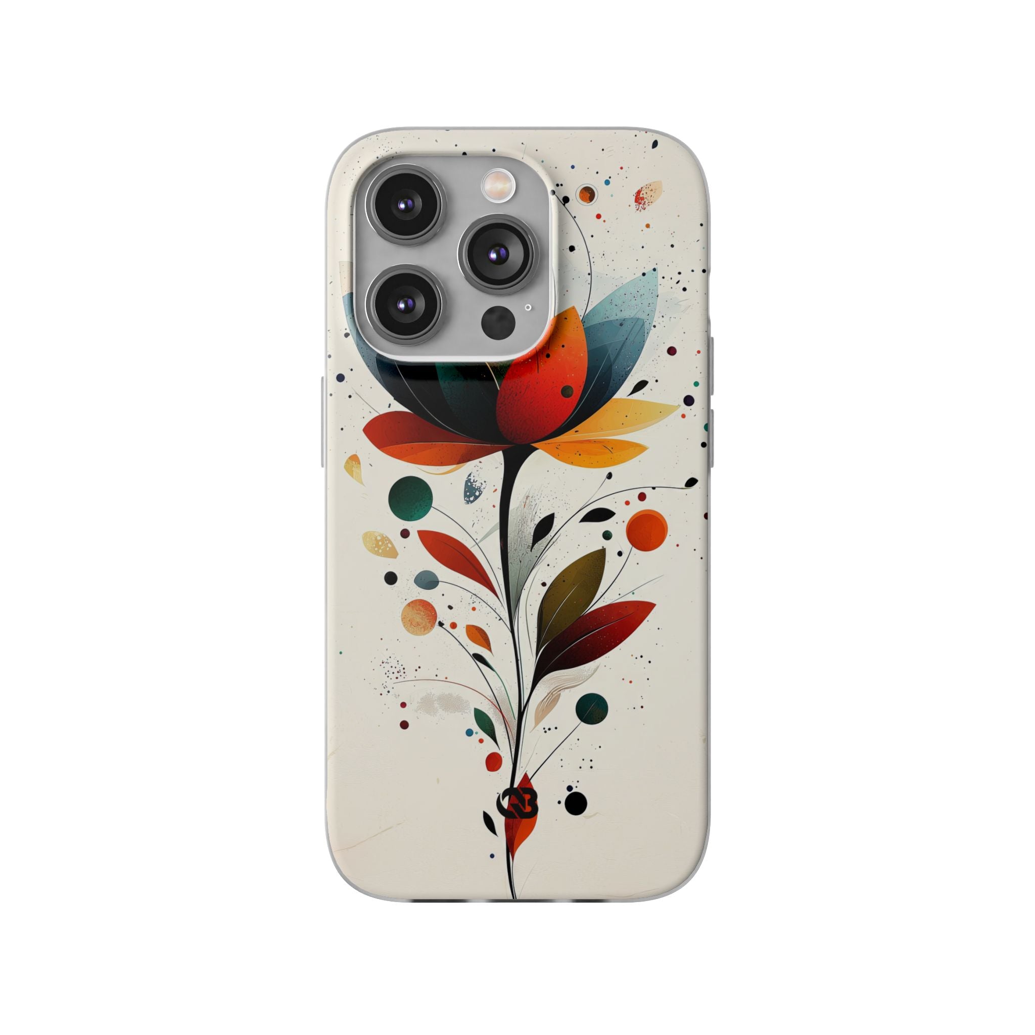 Burnt Petal Abstract · Soft Phone Case for iPhone