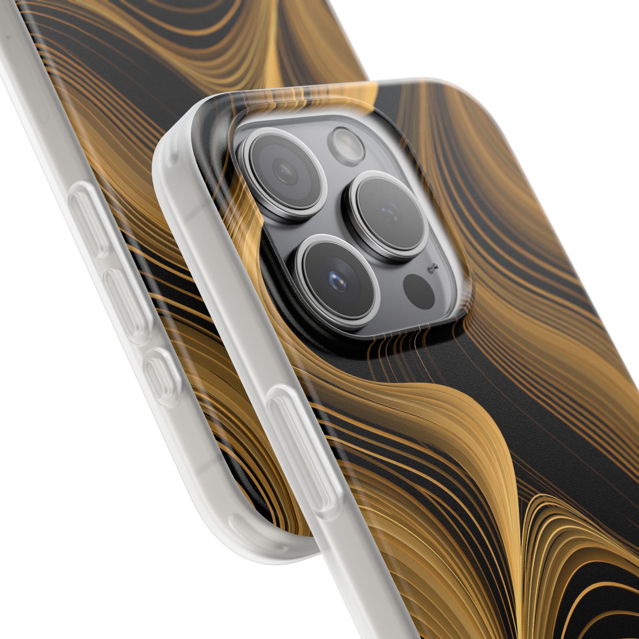 Gold Lite Phone Case for iPhone - Molten Copper Strands