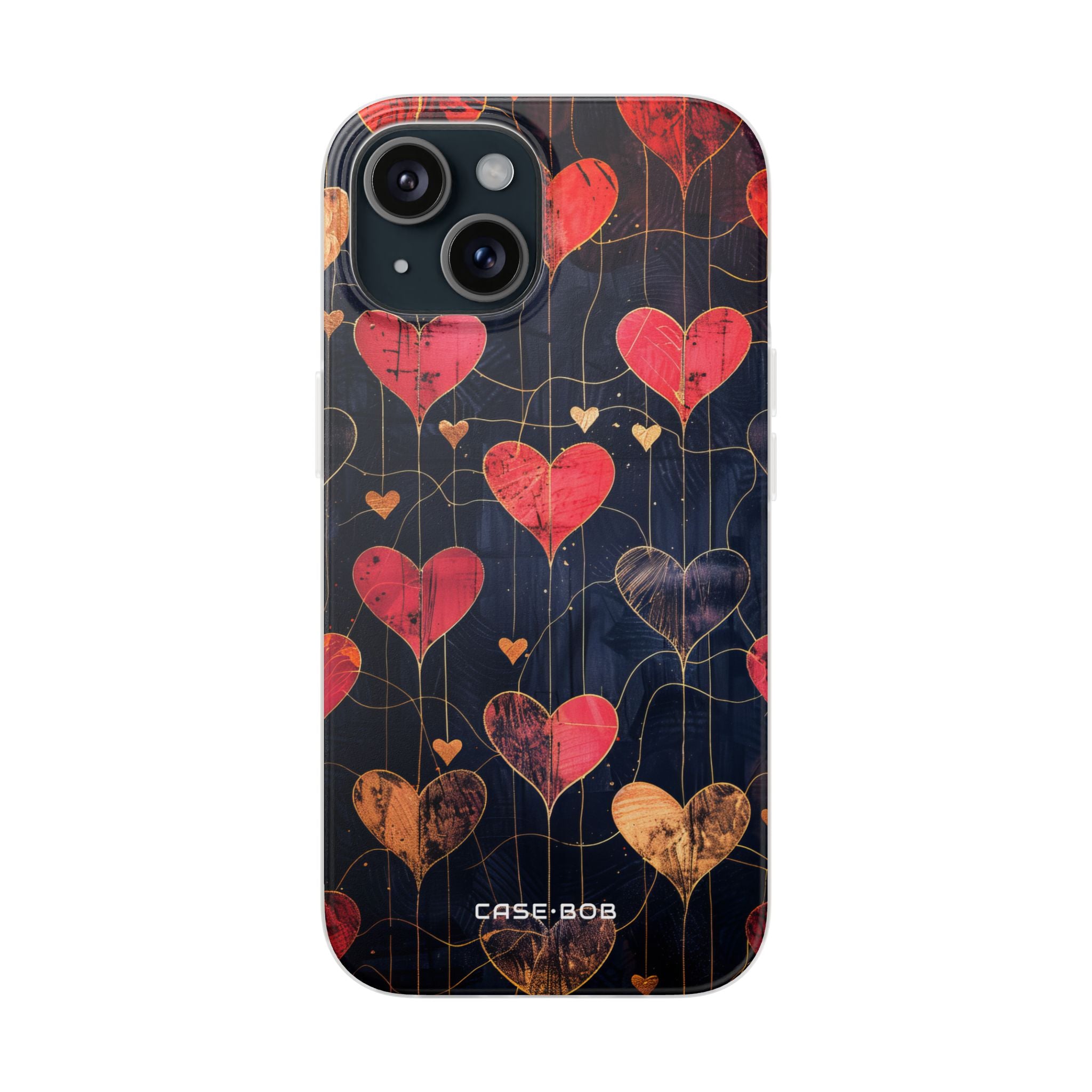 Golden Hearts Network iPhone 15 Case - Soft