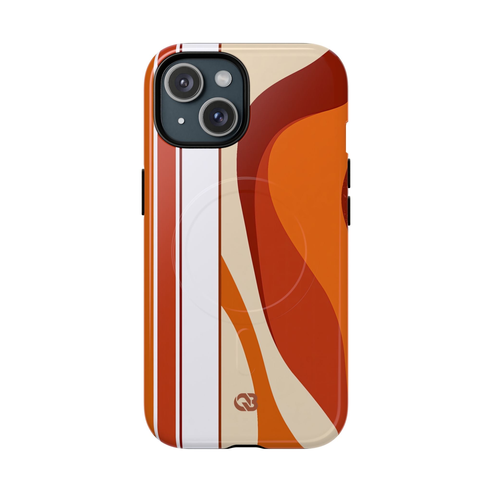 Orange Tough 2.0 Magsafe Phone Case for iPhone - Terracotta Metro Line