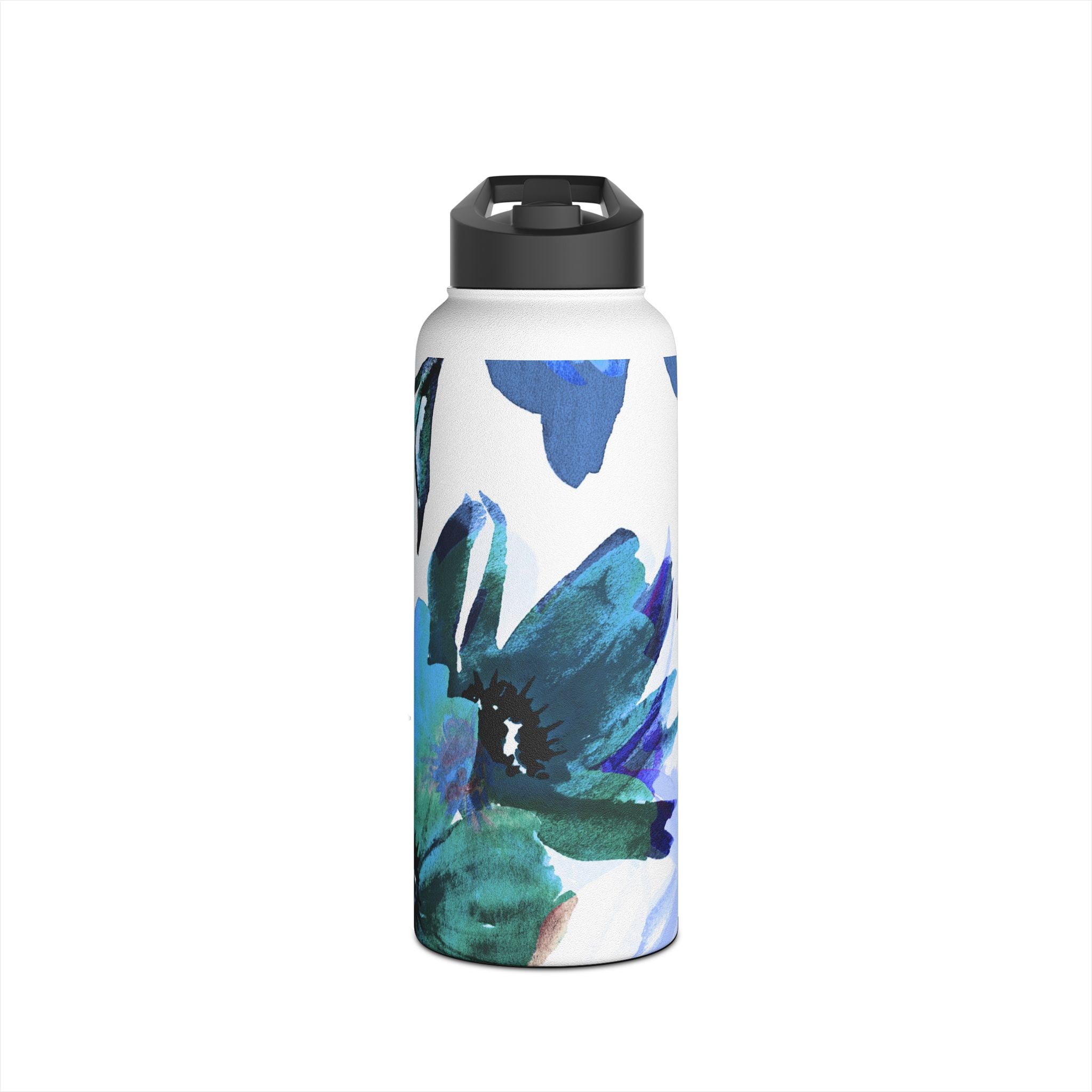 Blue Bloom - Stainless Steel Water Bottle