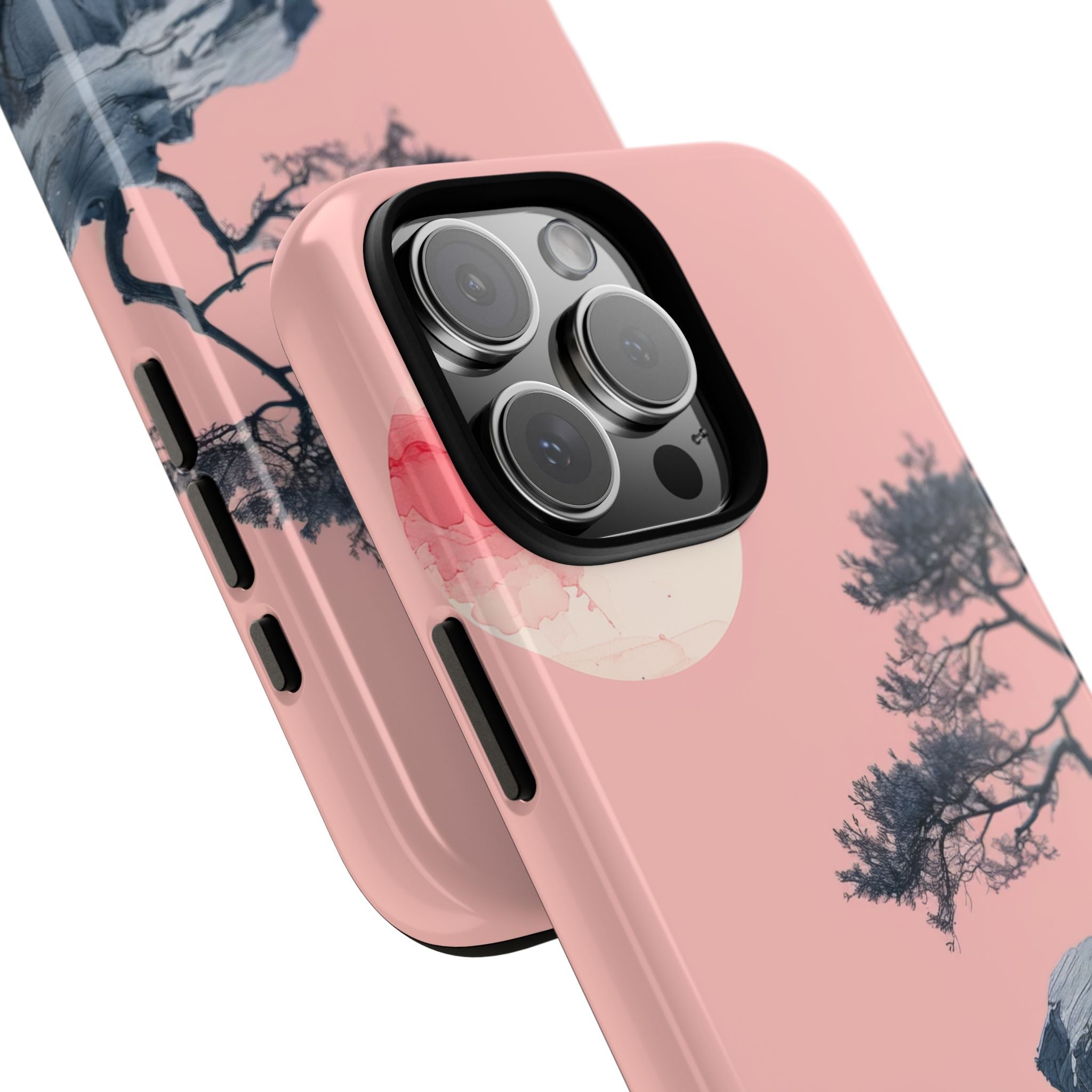 Crimson Moon Tree iPhone 16 Pro Max Case - Tough