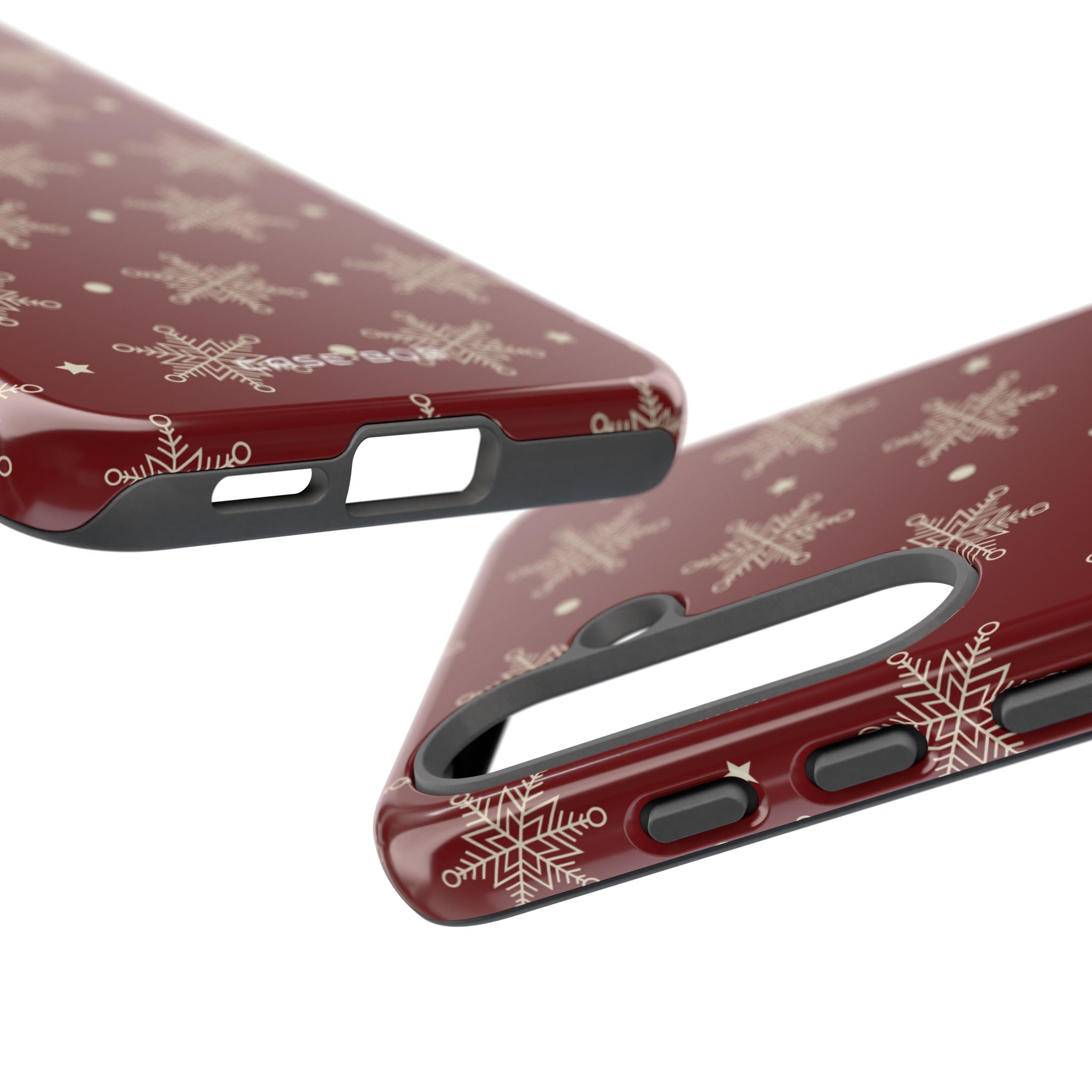 Creme Schneeflocke Crimson Samsung S25 Case - Tough