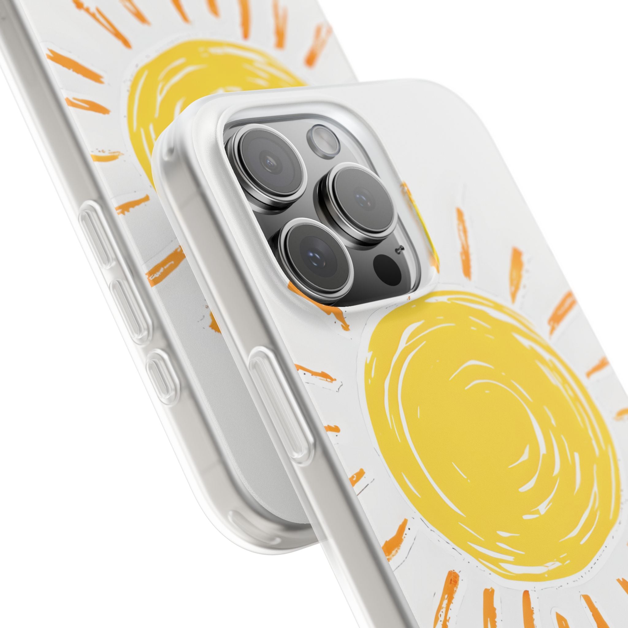 Amber Solar Glow · Soft Phone Case for iPhone