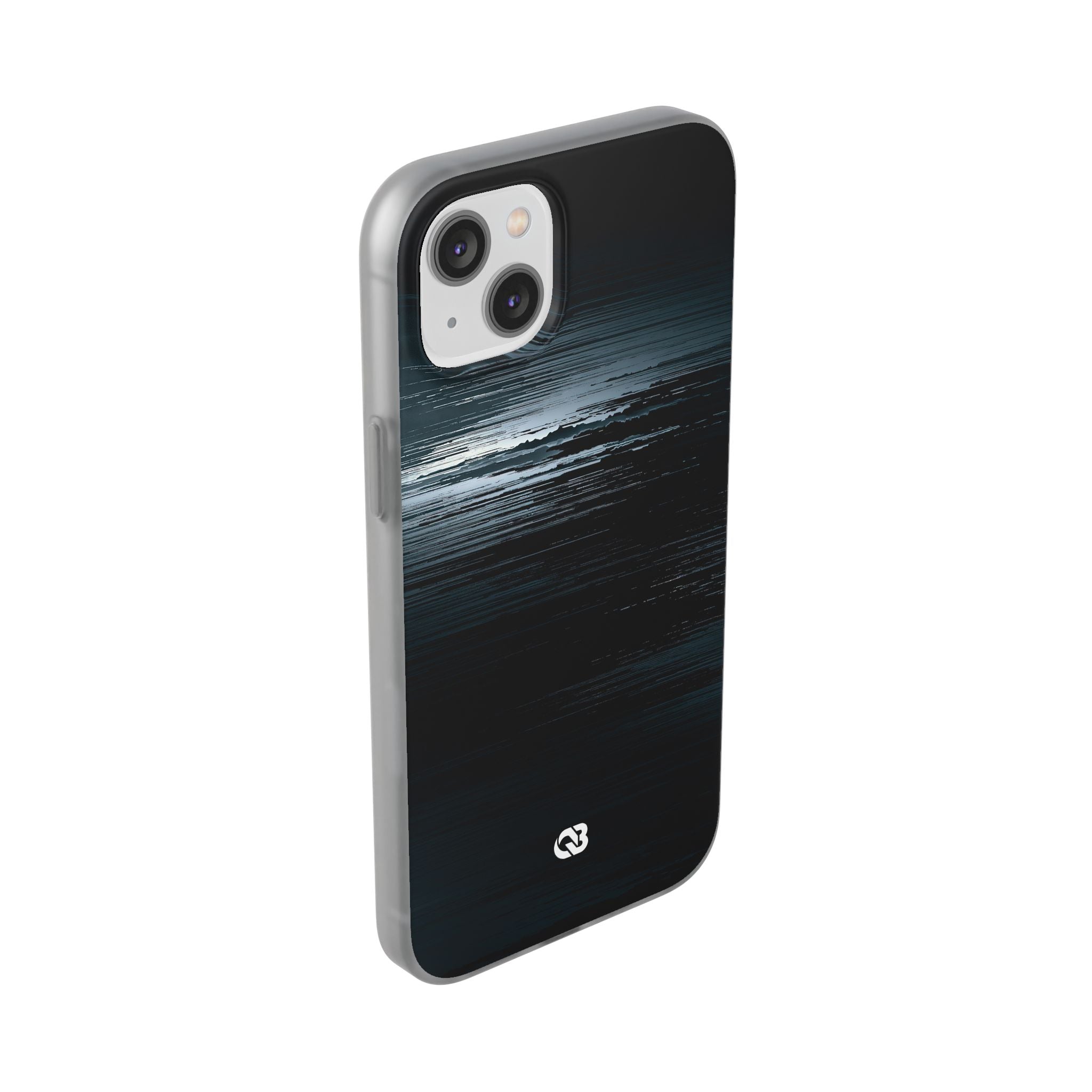 Black Lite Phone Case for iPhone - Frozen Signal Glitch