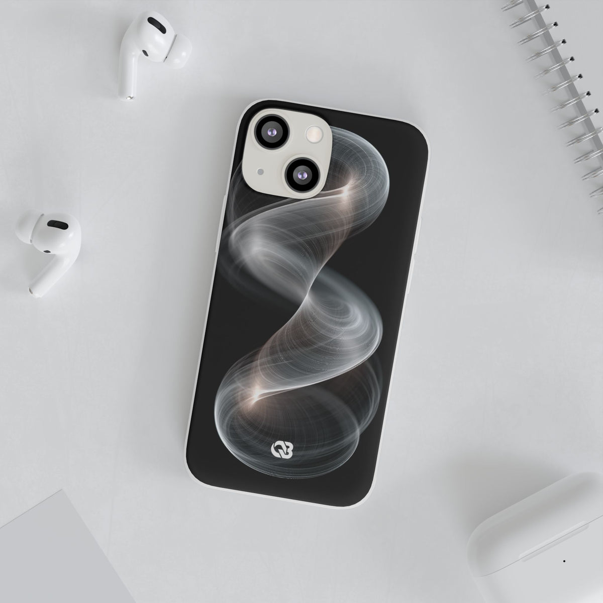 Luminous Vortex · Lite Phone Case for iPhone · Black