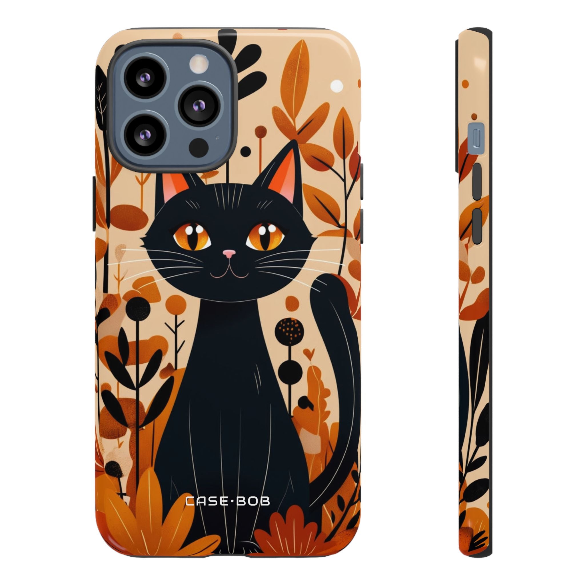 Black Cat Glow iPhone 13 Pro Max Case - Tough