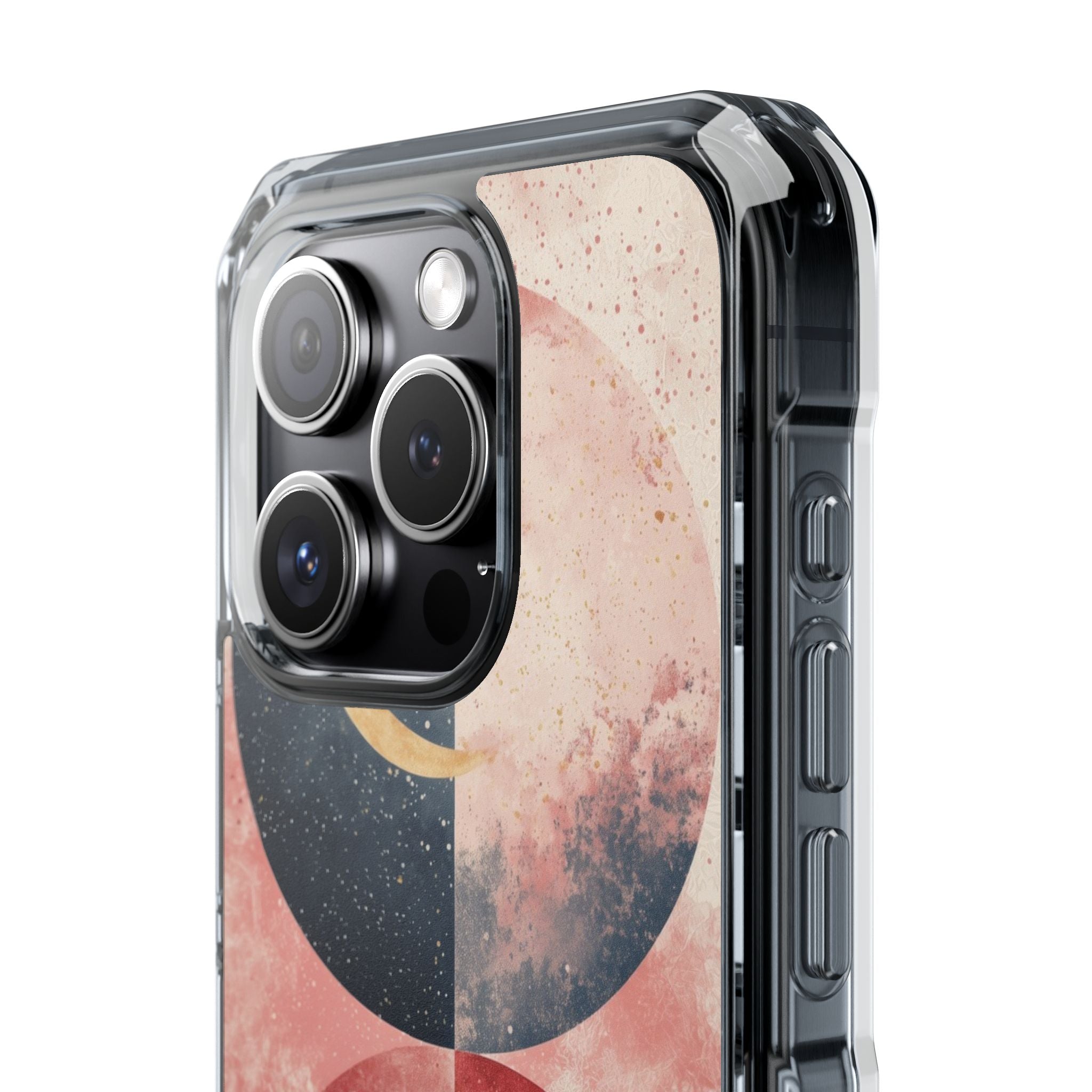 Golden Crescent Circles iPhone 15 Pro Case - Impact