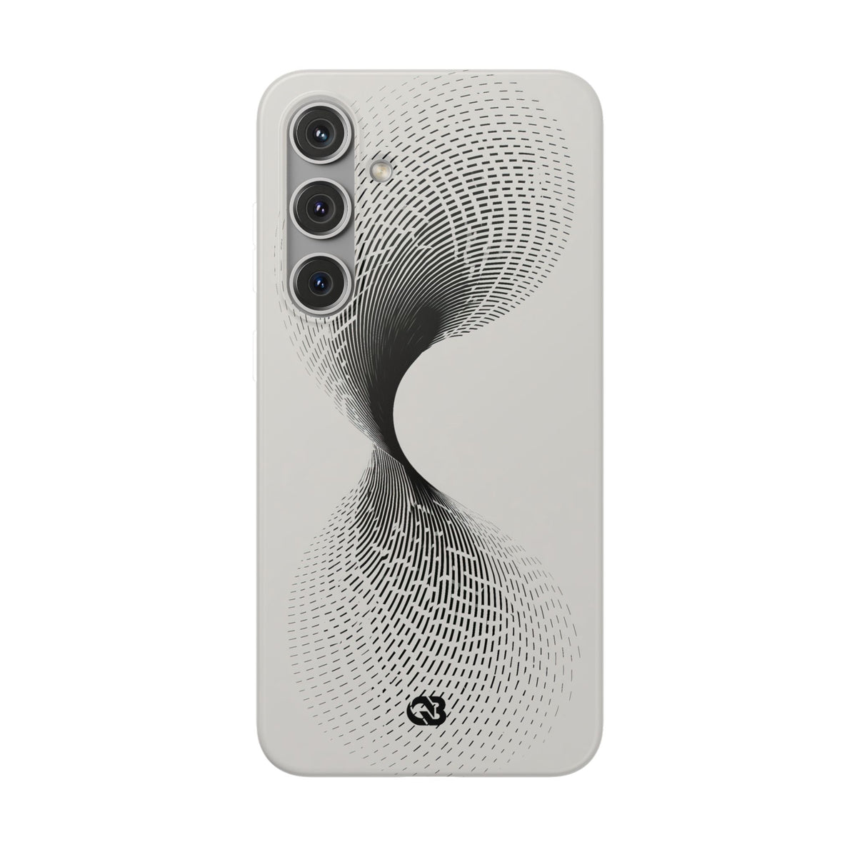White Lite Phone Case for Samsung - Linear Torsion Grid