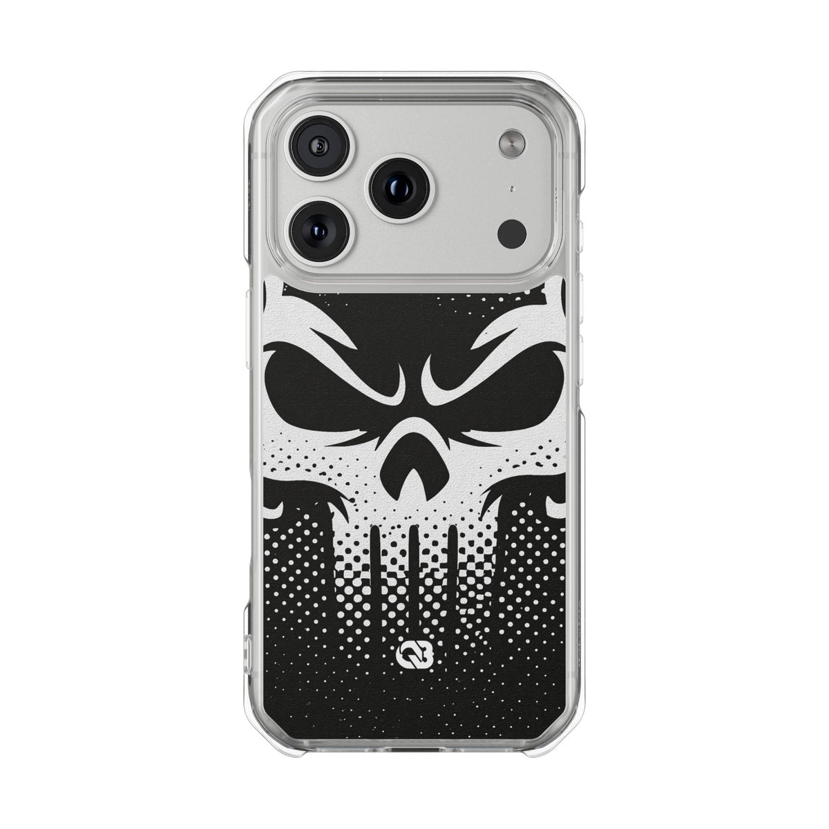 Phantom Halftone · Clear Impact Magnetic Phone Case for iPhone · Black