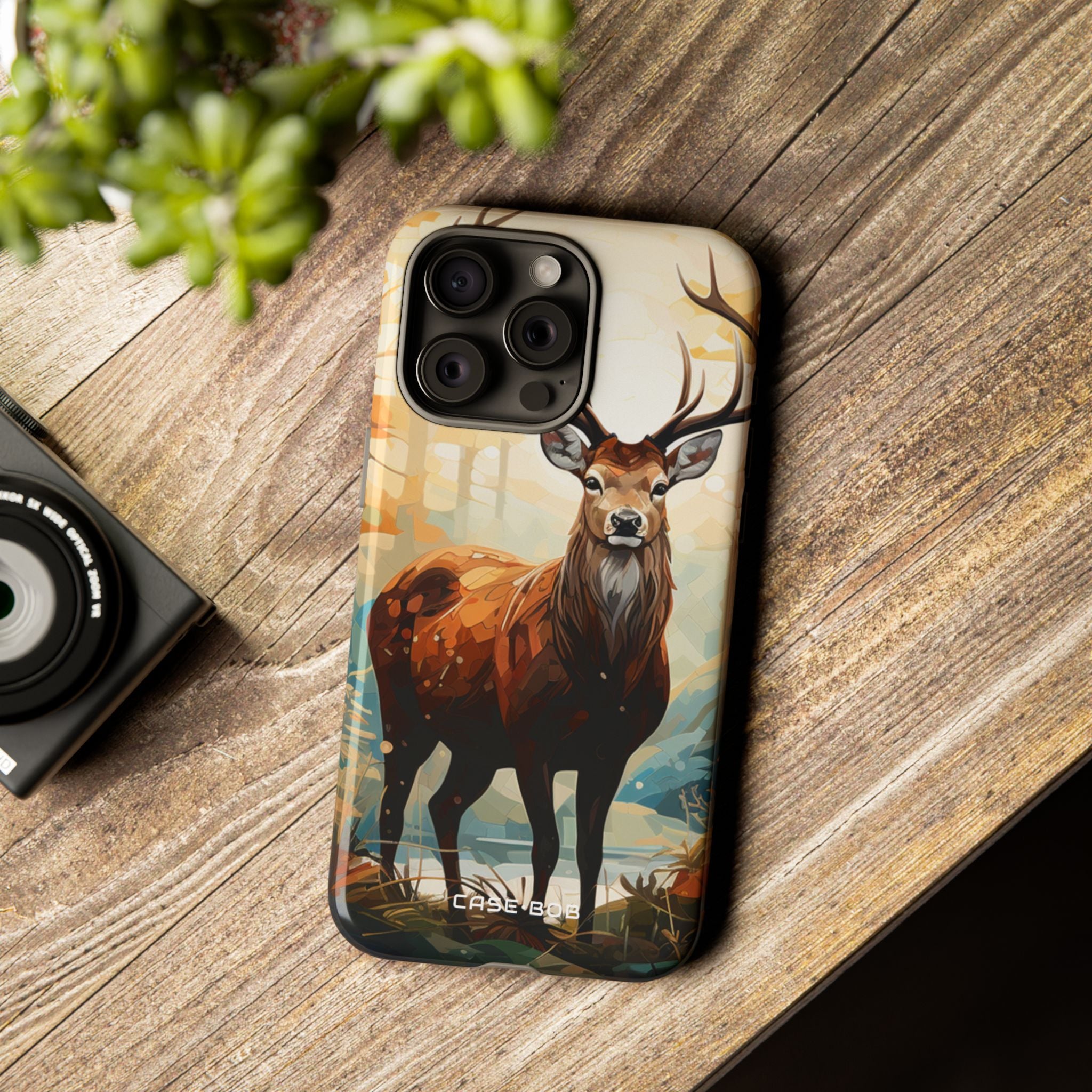 Glowing Stag iPhone 15 Pro Max Case - Tough - CASE•BOB
