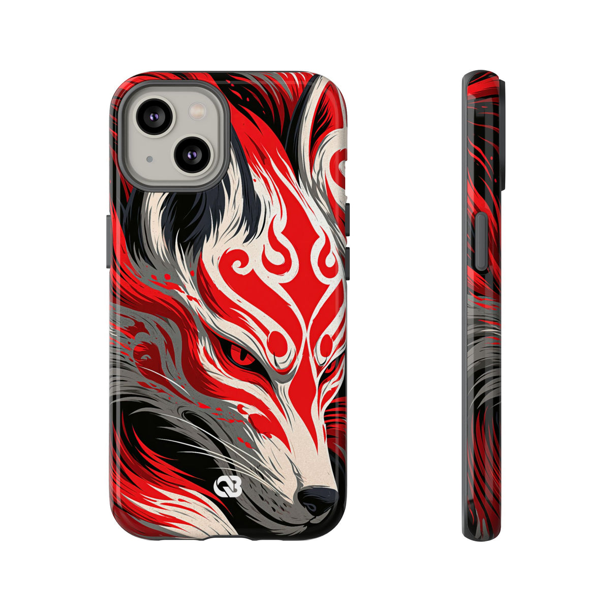 Crimson Kitsune Spirit · Tough Phone Case for iPhone · Red