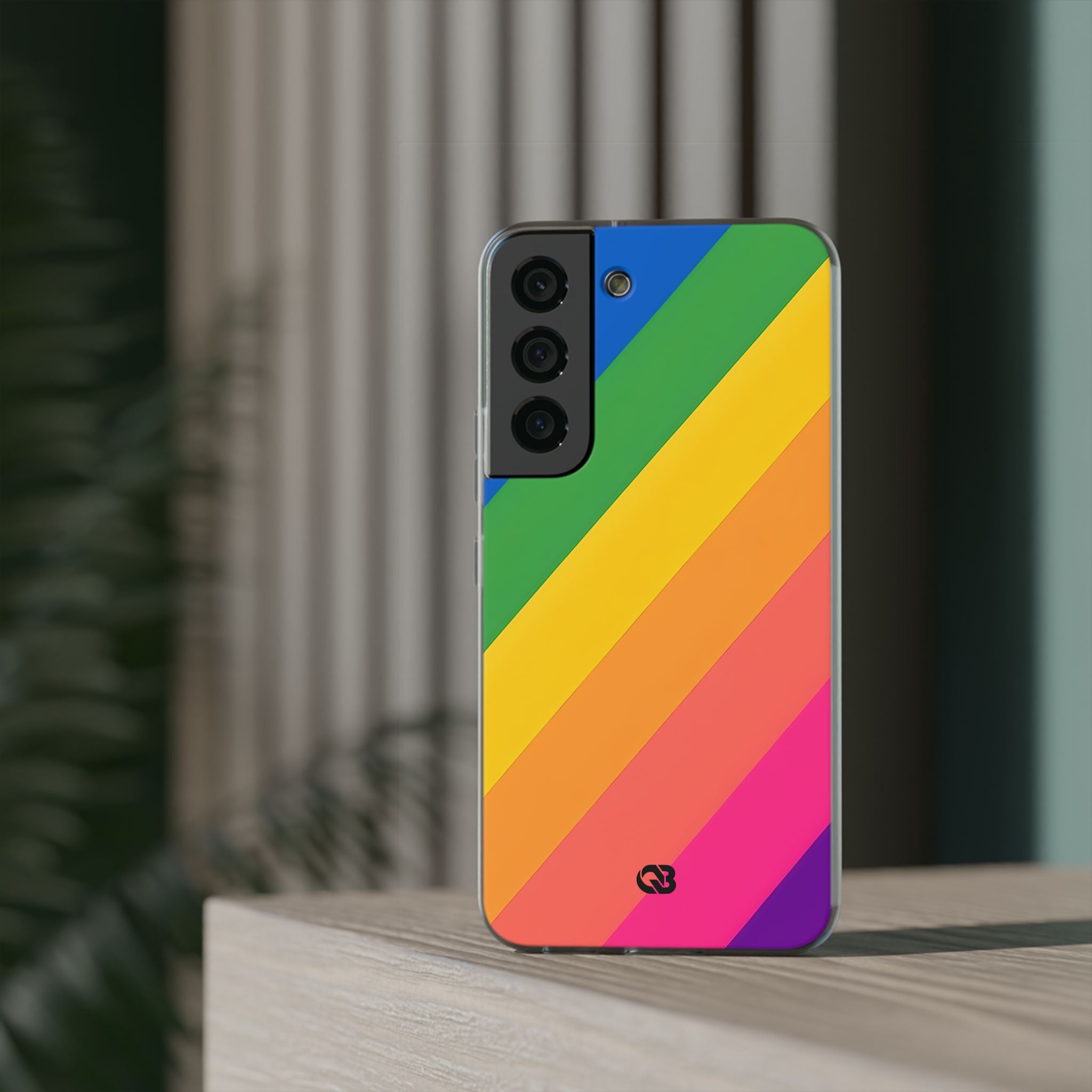 Vibrant Spectrum Slope · Soft Phone Case for Samsung