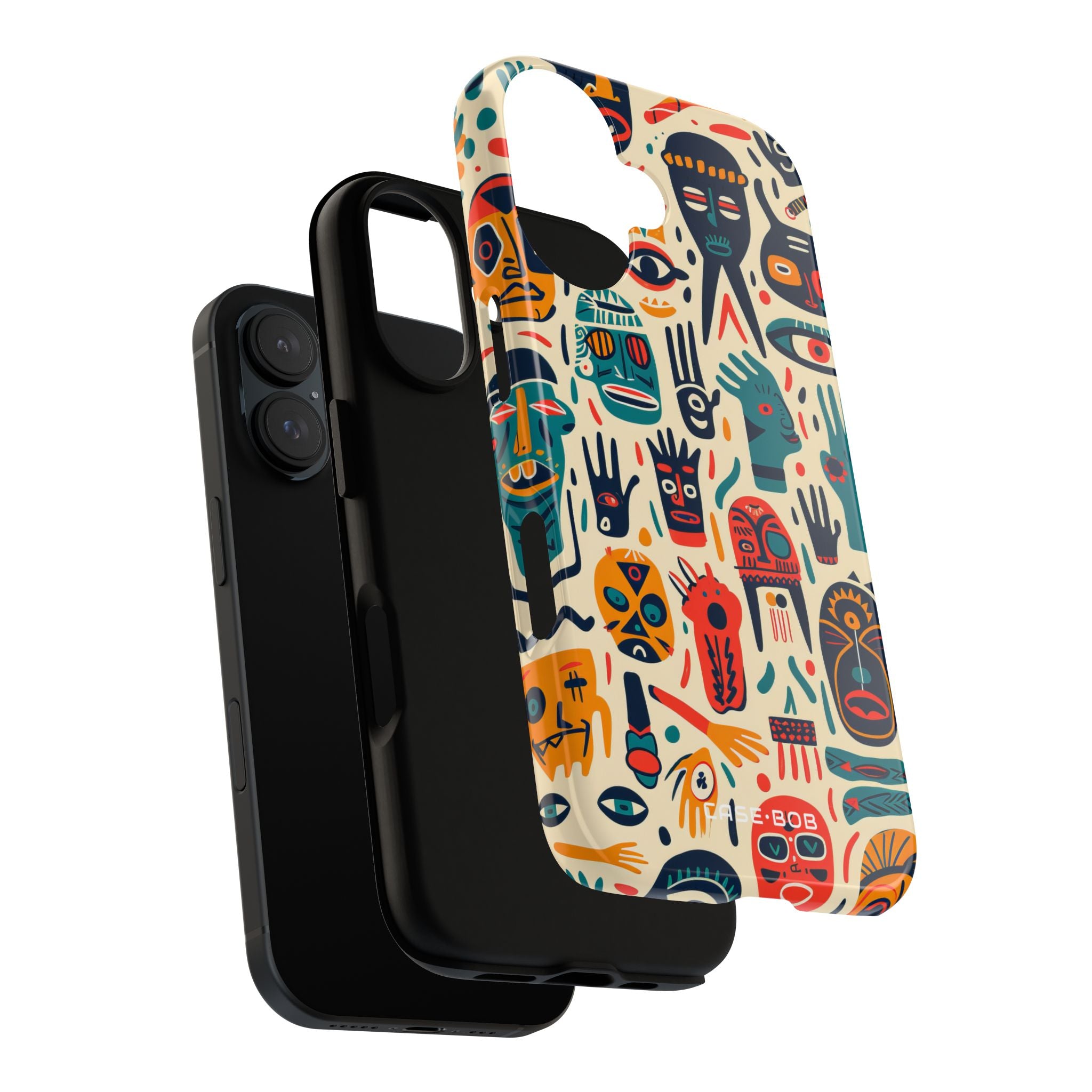 Vivid Faces iPhone 16 Case - Tough
