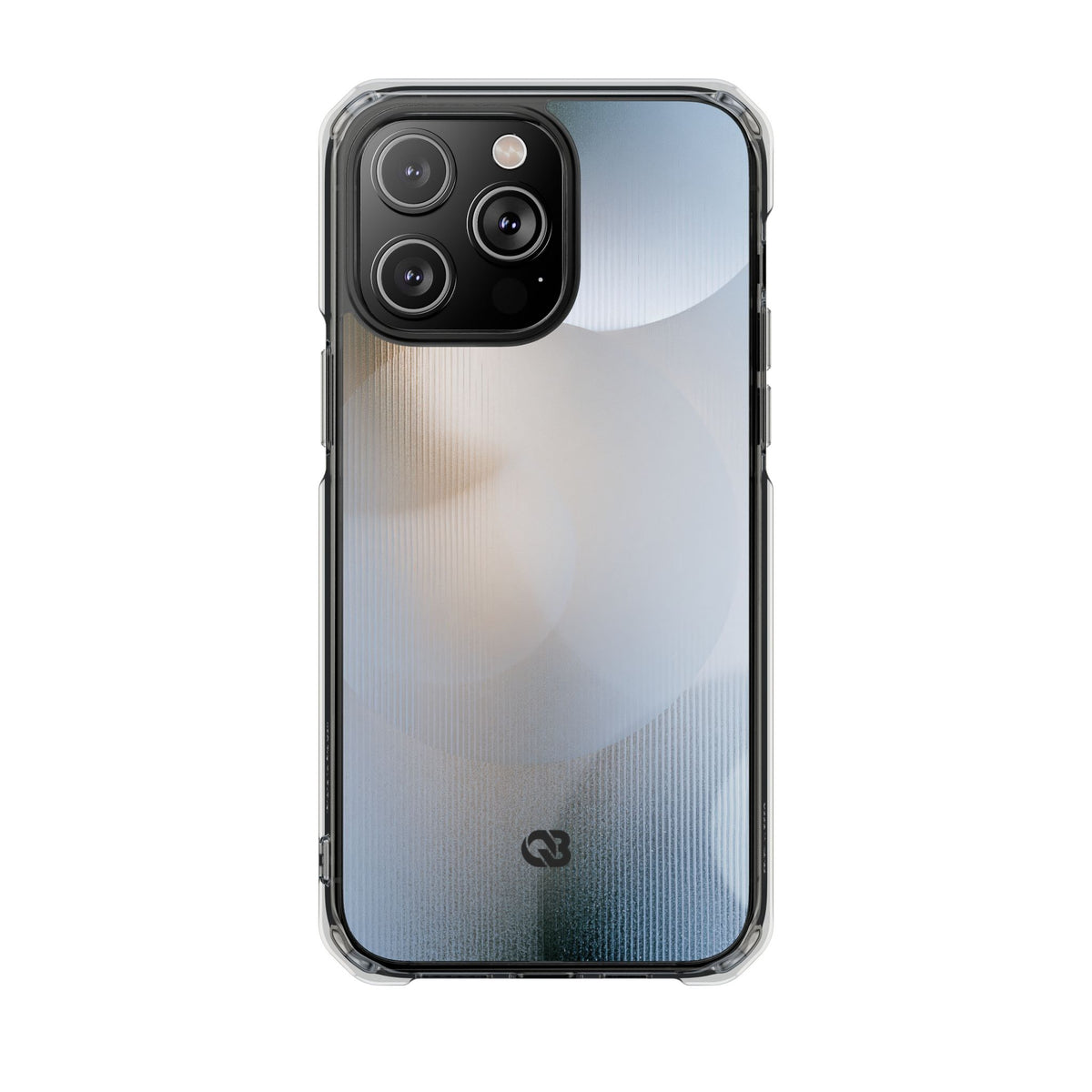 Optical Halo · Clear Impact Magnetic Phone Case for iPhone · Grey