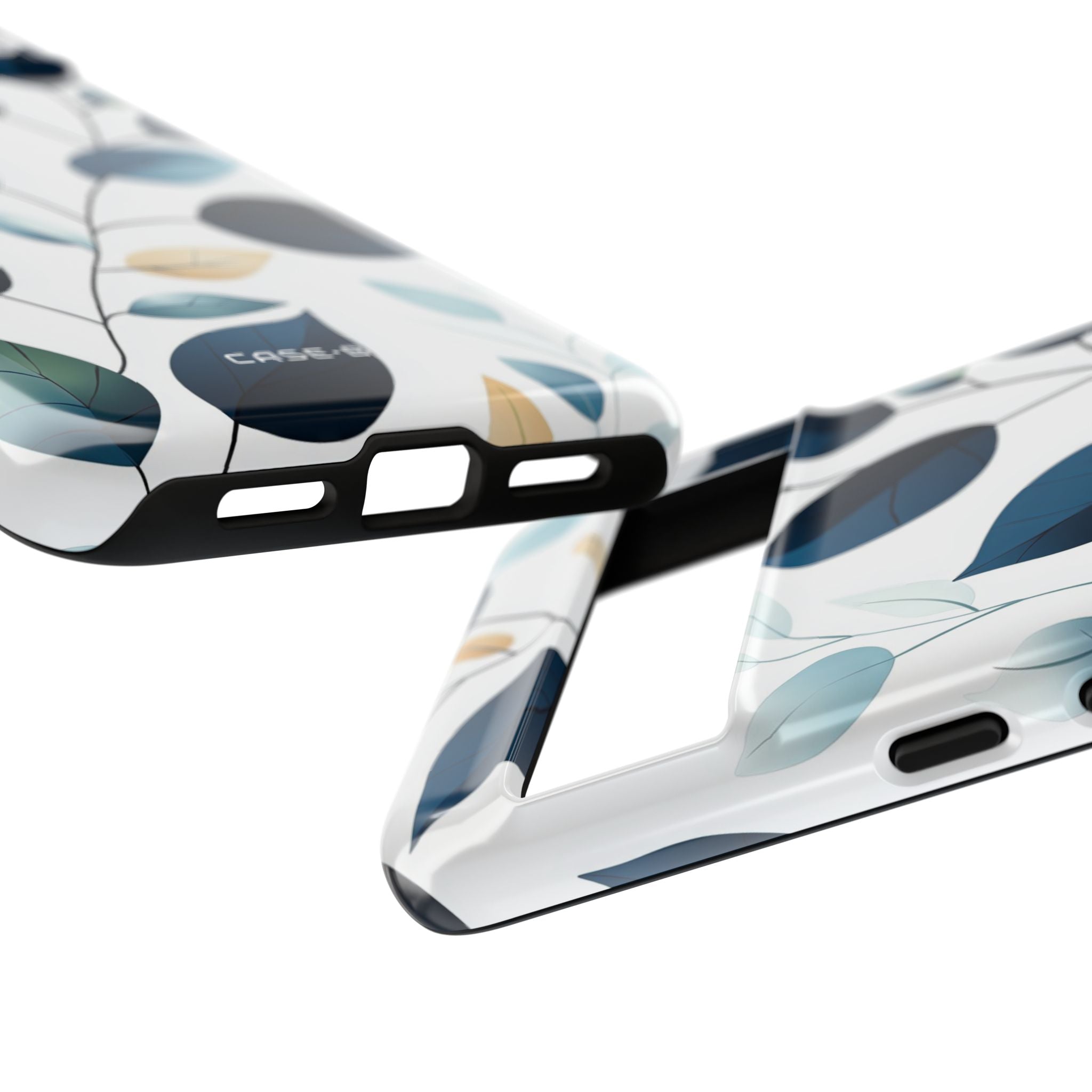 Navy Leaf Veins Google Pixel 8 Pro Case - Tough