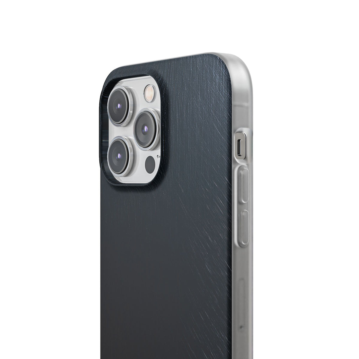 Brushed Obsidian Steel · Lite Phone Case for iPhone · Black