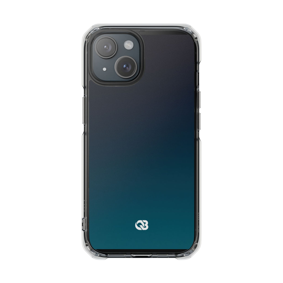 Abyssal Midnight · Clear Impact Magnetic Phone Case for iPhone · Blue