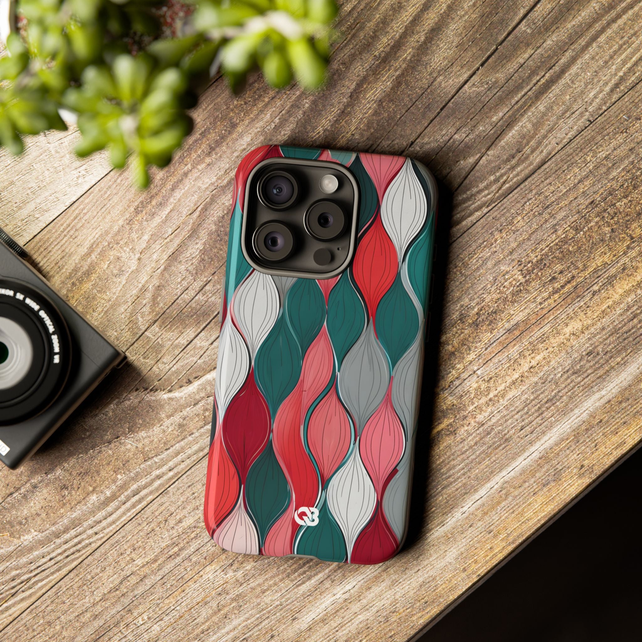 Slate Rose Ripple · Tough Phone Case for iPhone