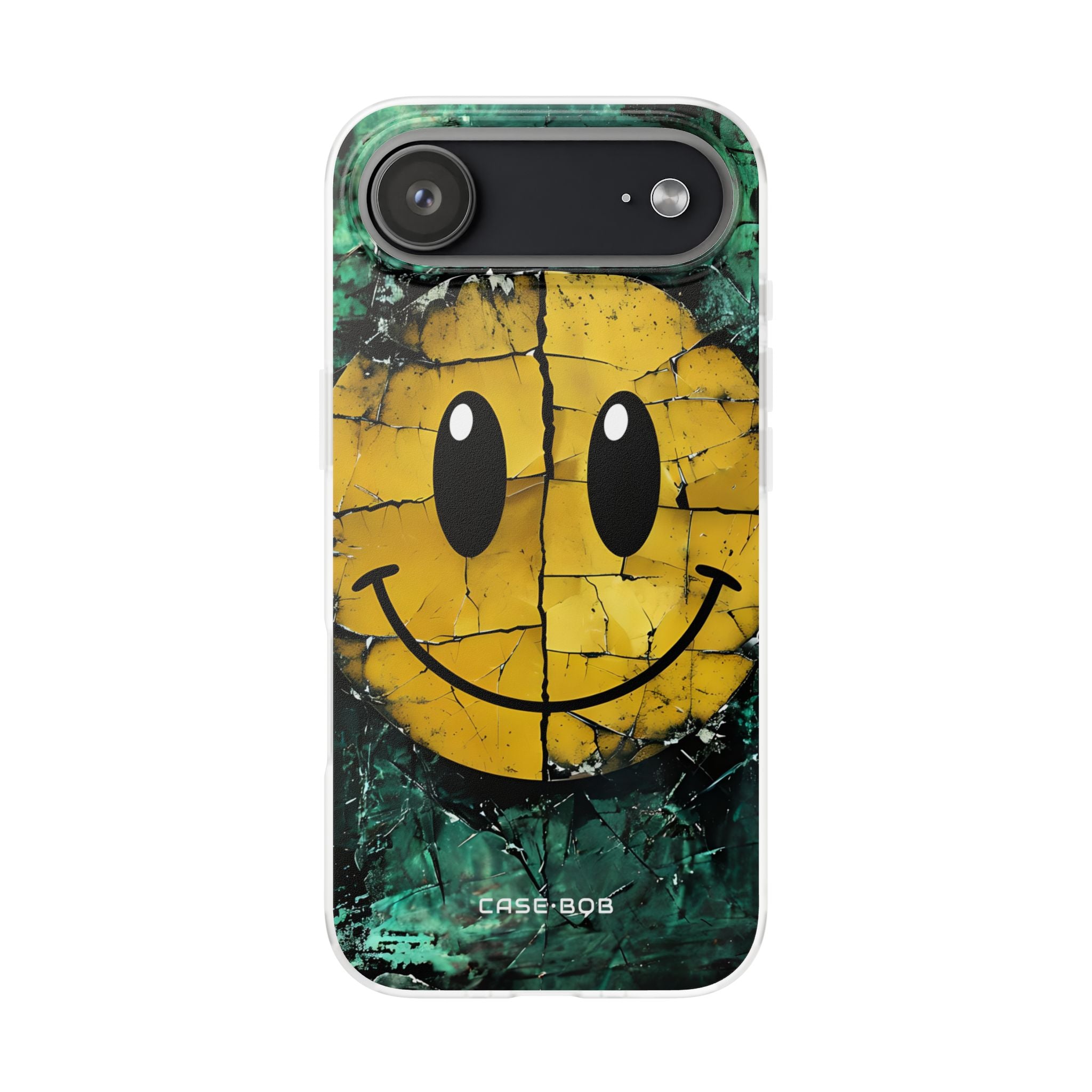 Cracked Smiley iPhone 17 Air Case - Soft - CASE•BOB