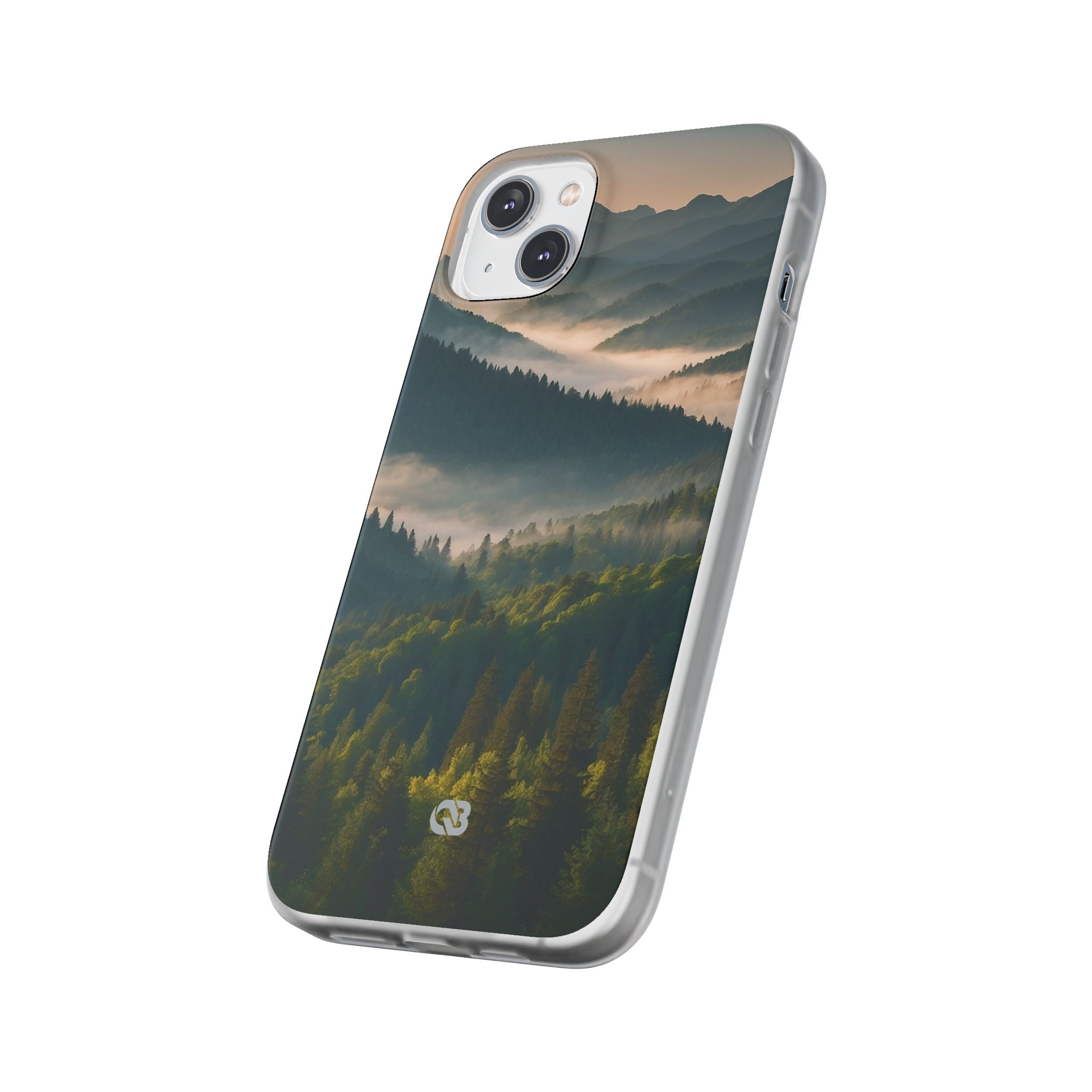 Foggy Mountain Ridge · Soft Phone Case for iPhone