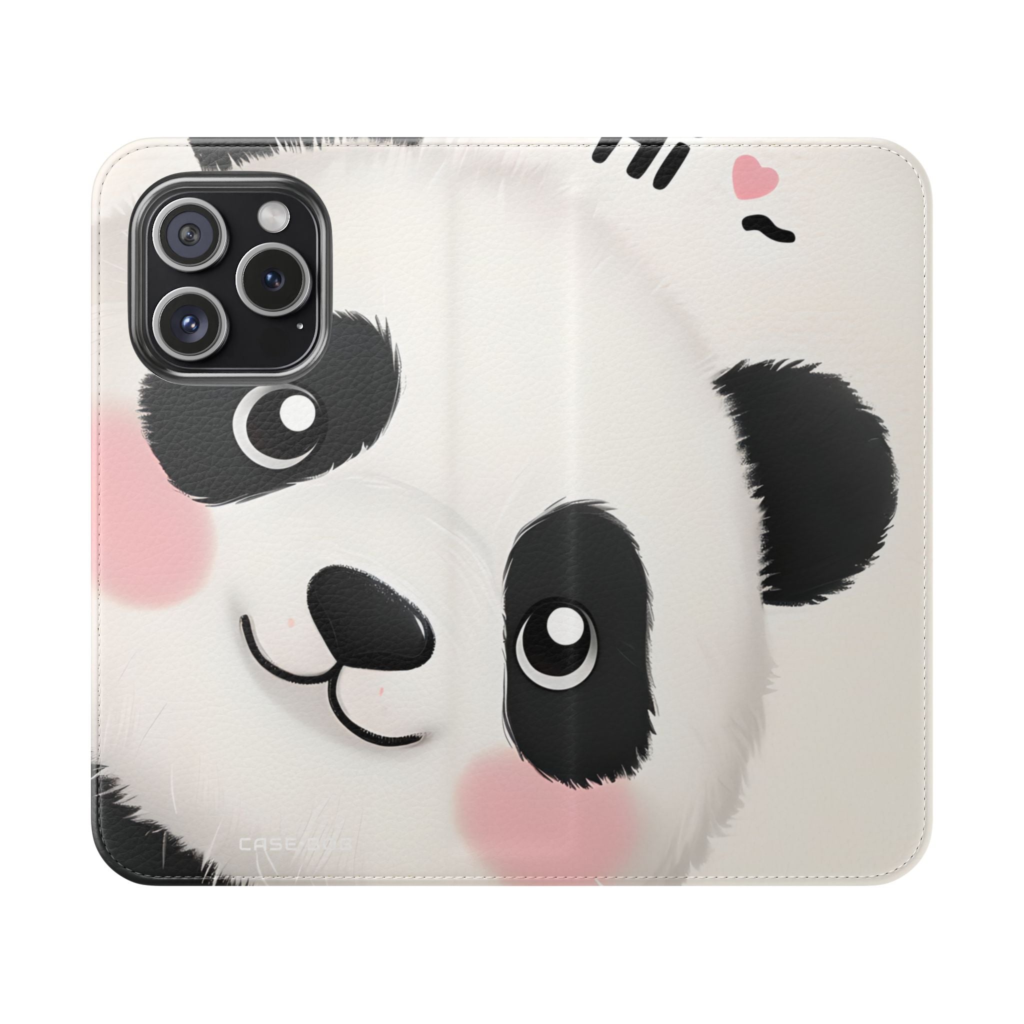 Peeking Panda Blush - iPhone 15 Pro Case - Wallet