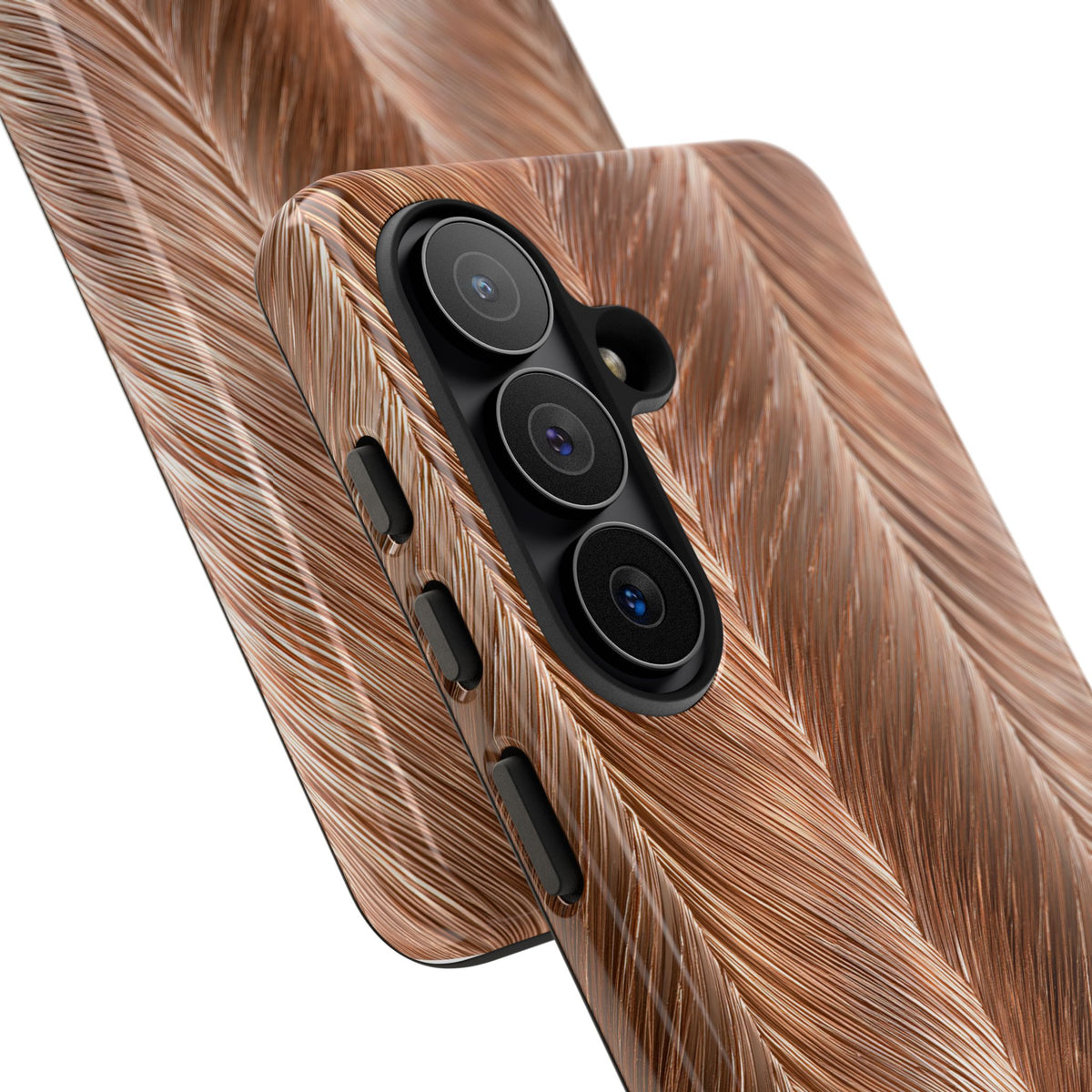 Rose Gold Weave · Tough Phone Case for Samsung · Brown