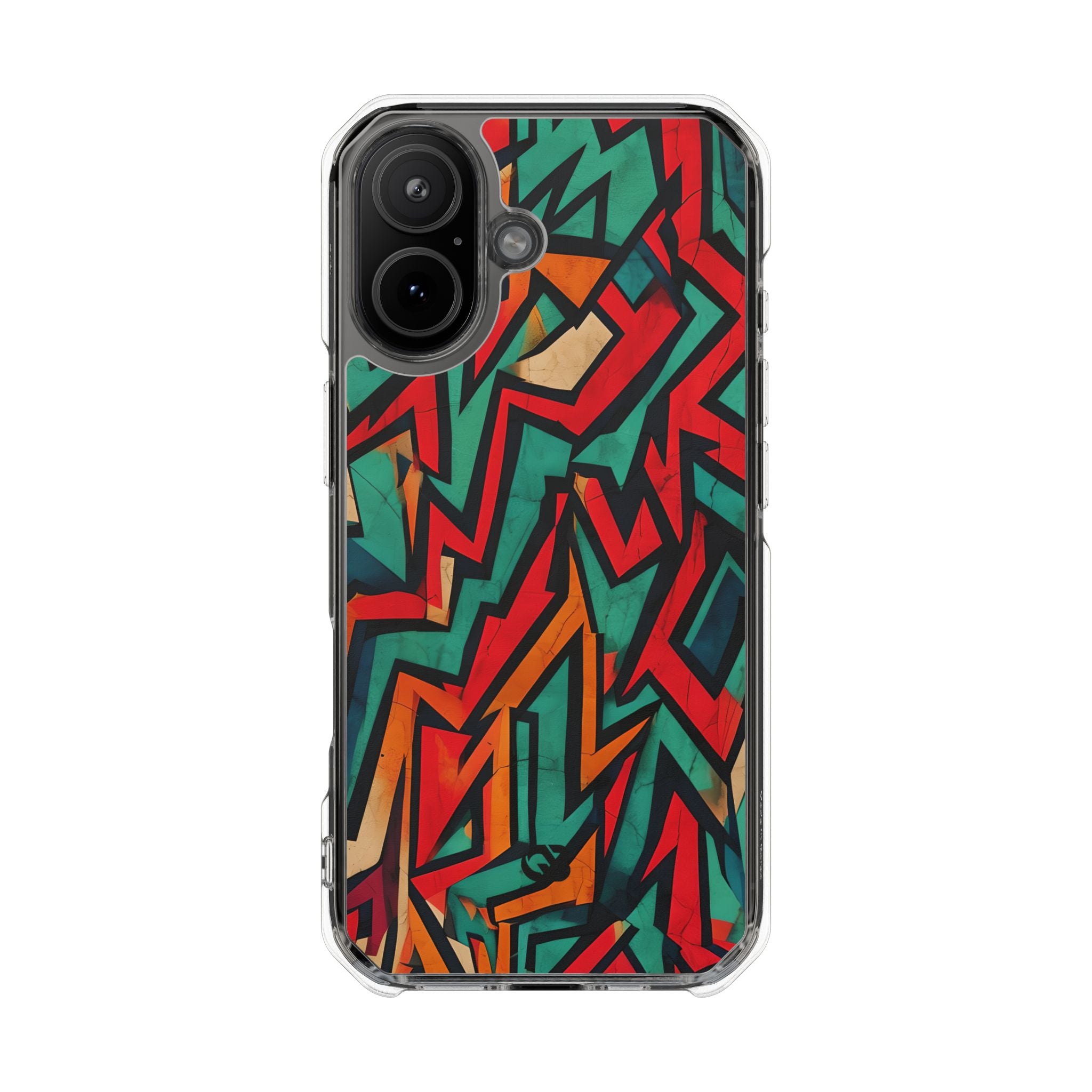 Jagged Teal Static · Impact Phone Case for iPhone · Magsafe