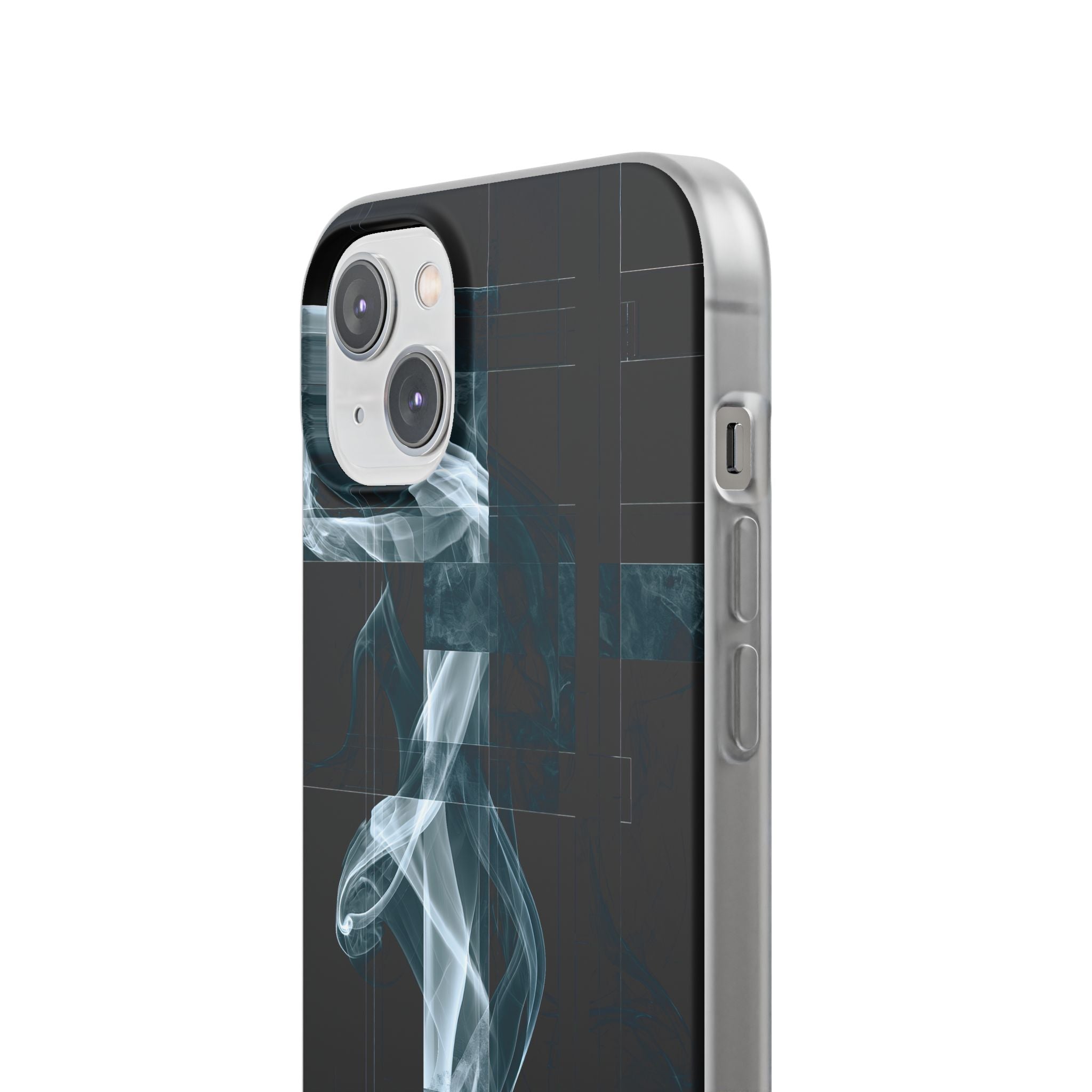 Black Lite Phone Case for iPhone - Arctic Vapor Grid