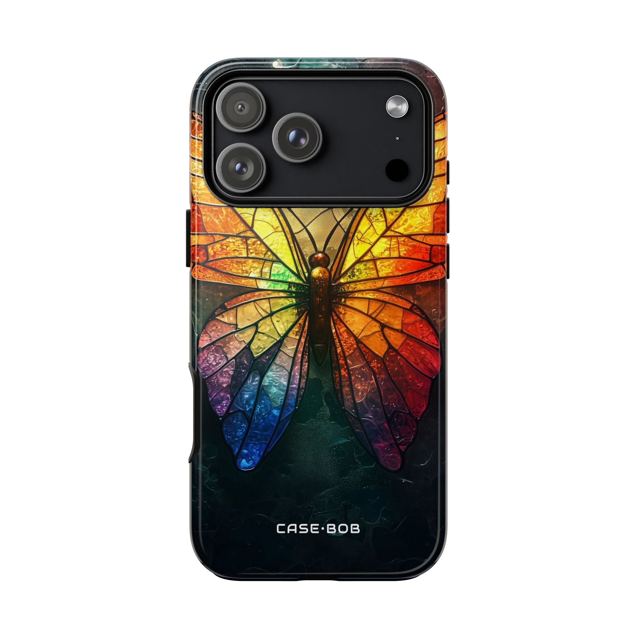 Stained Glass Butterfly iPhone 17 Pro Max Case - Tough - CASE•BOB