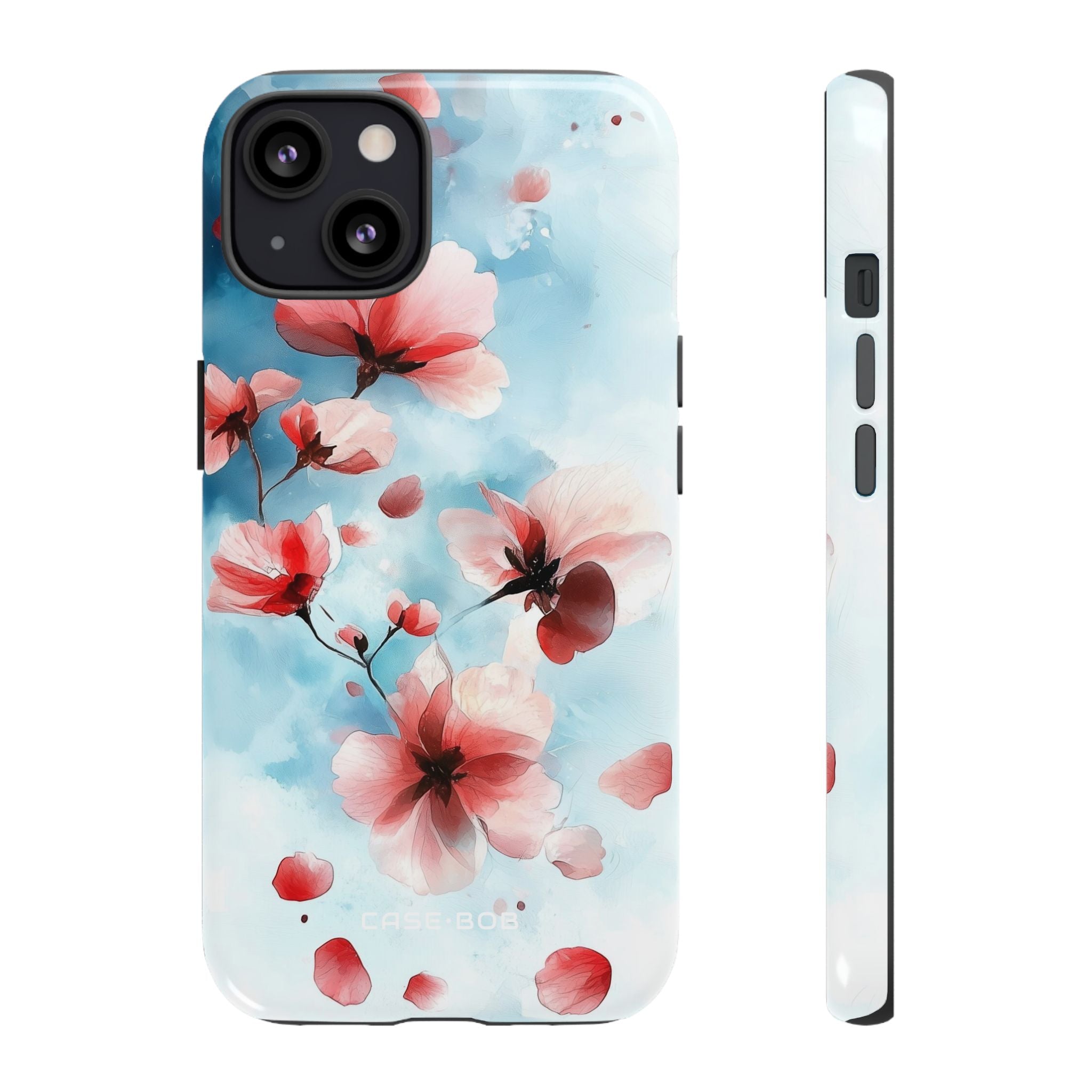 Roze Bloesem Drift iPhone 13 Case - Tough