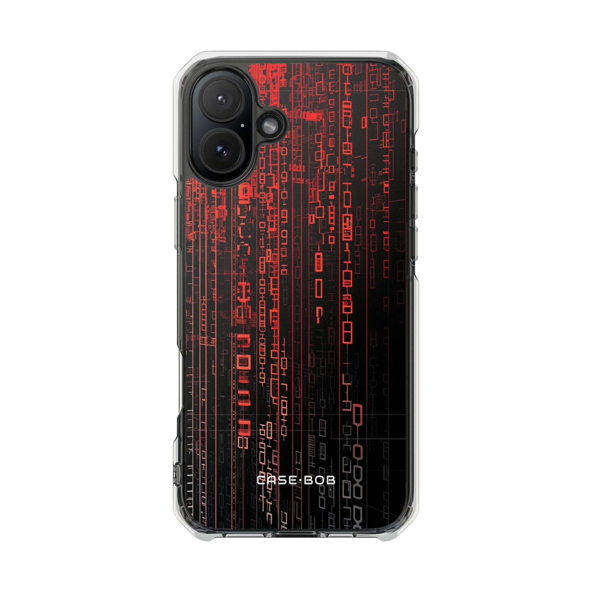 Crimson Glyphs iPhone 16 Plus Case - Impact
