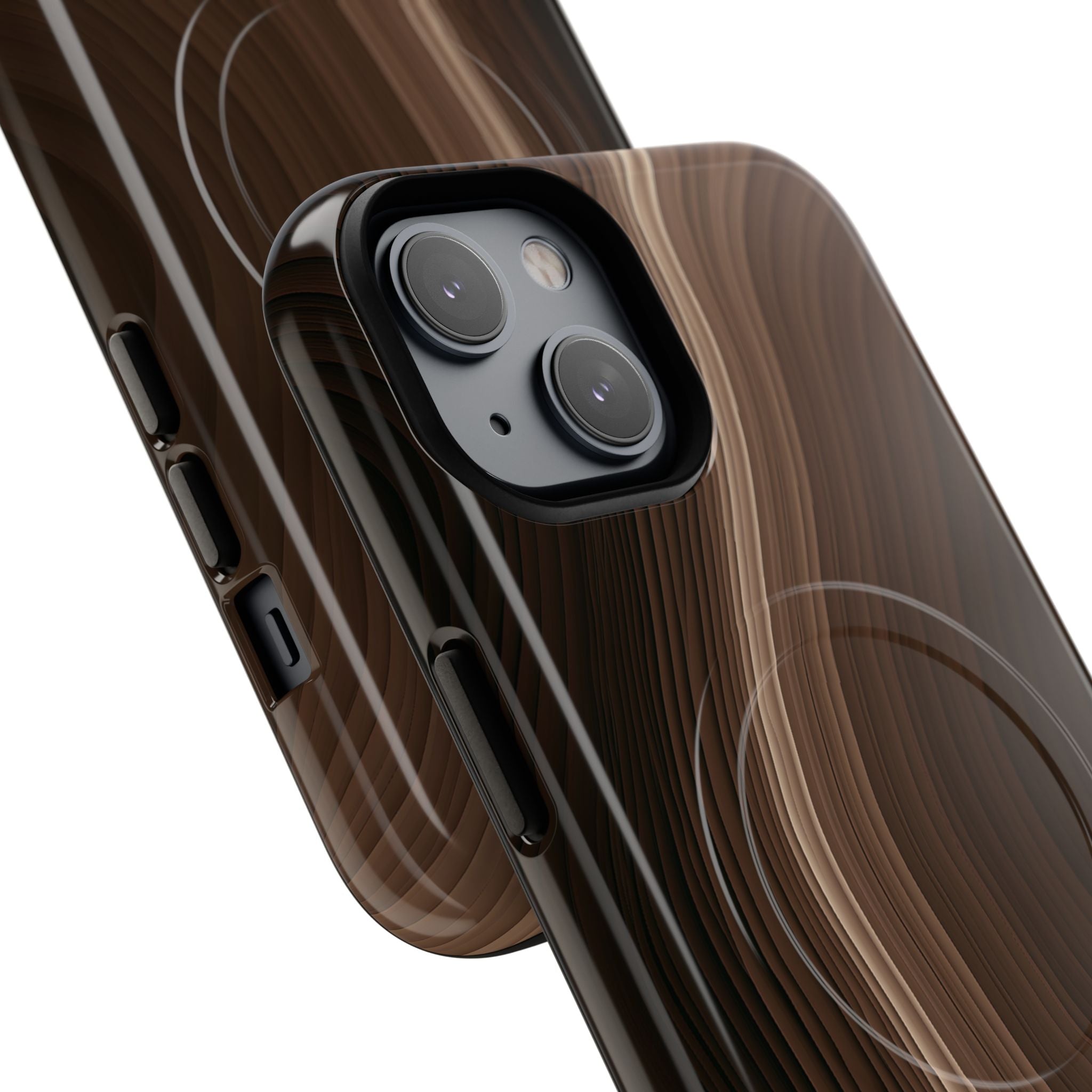 Brown Tough 2.0 Magsafe Phone Case for iPhone - Bronzed Canyon Relief