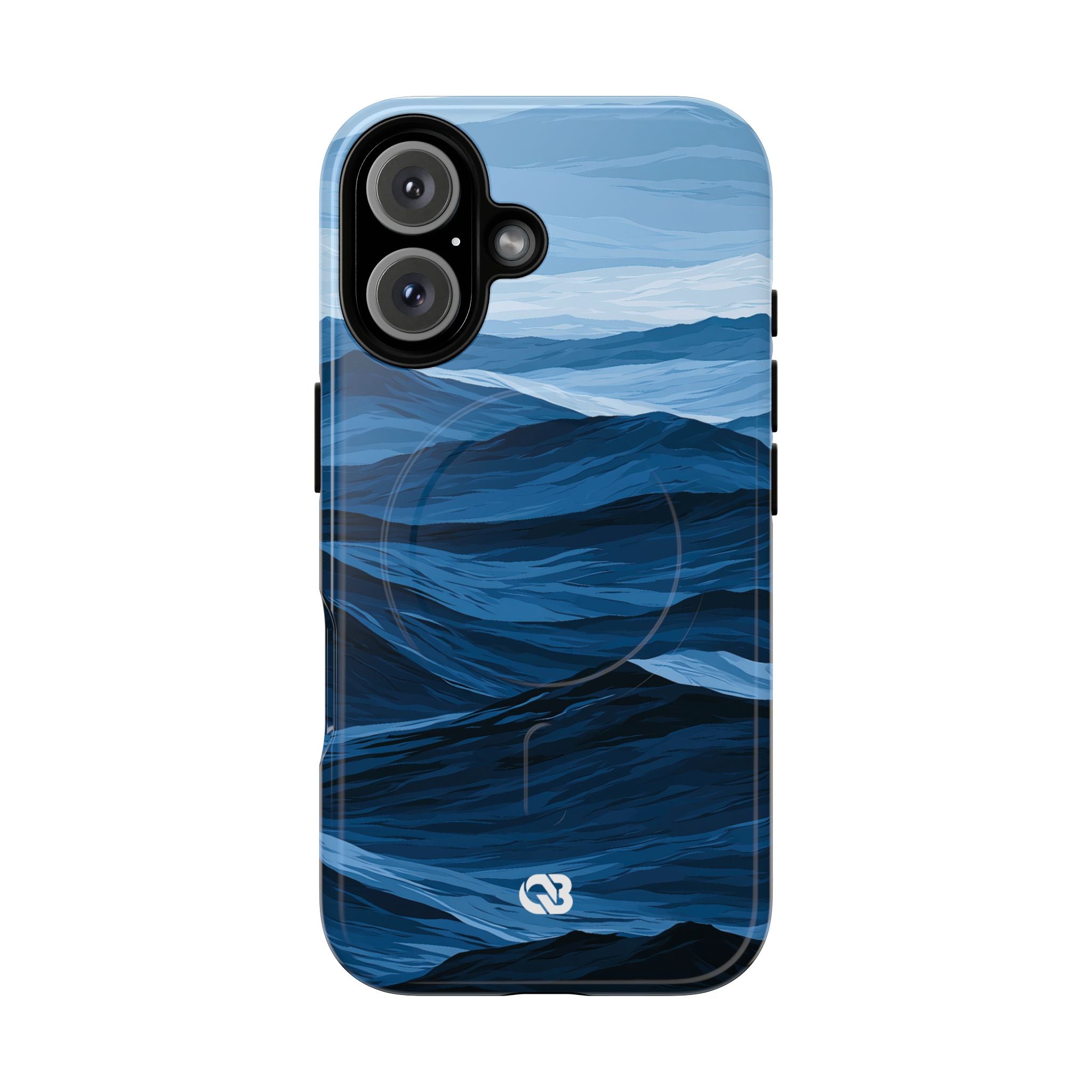 Blue Tough 2.0 Magsafe Phone Case for iPhone - Cobalt Ridge Tides