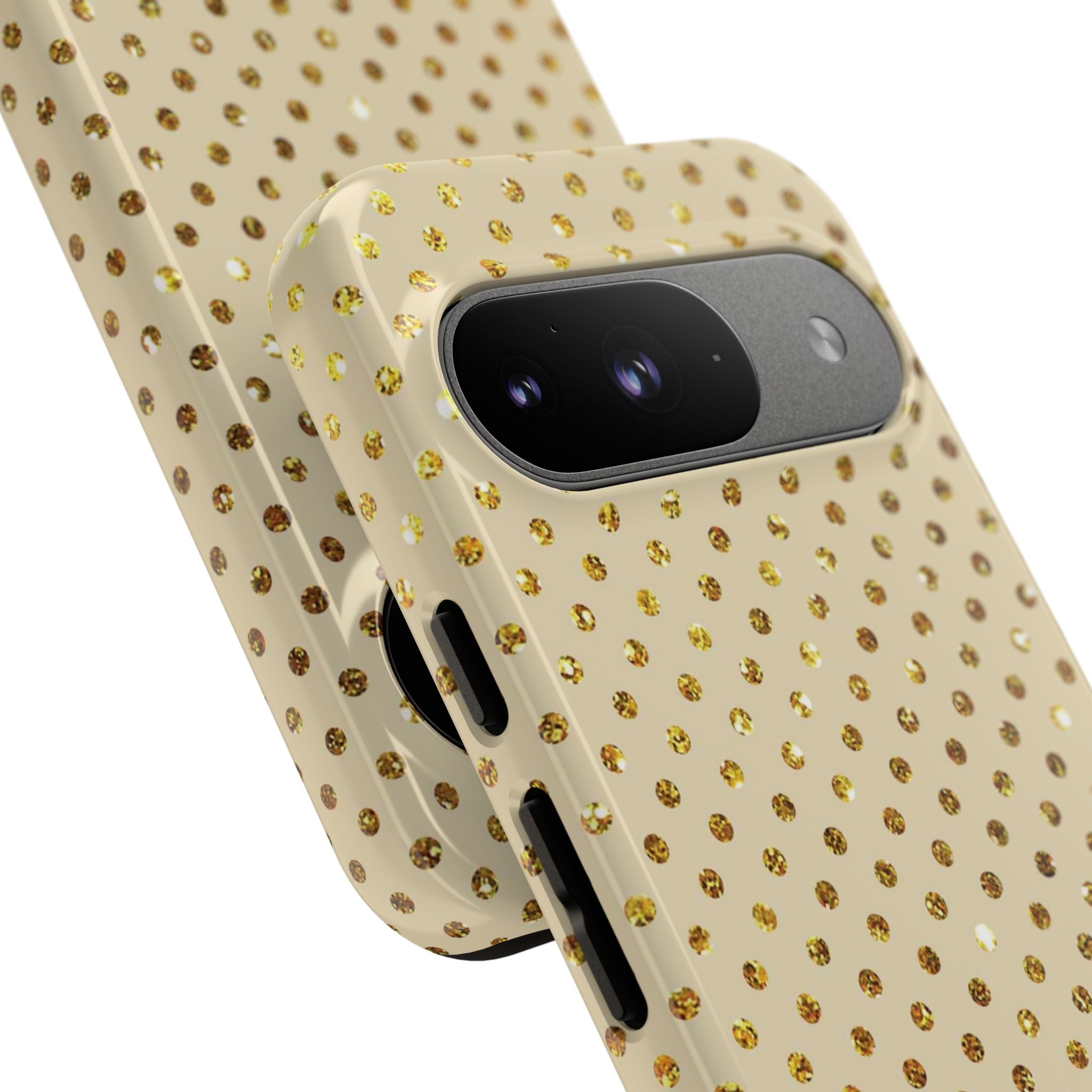 Gold Glitzer Raster Google Pixel 9 Case - Tough