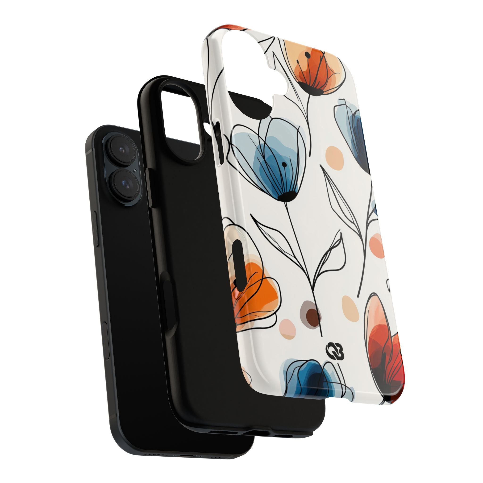 Ink Watercolor Tulips · Tough Phone Case for iPhone