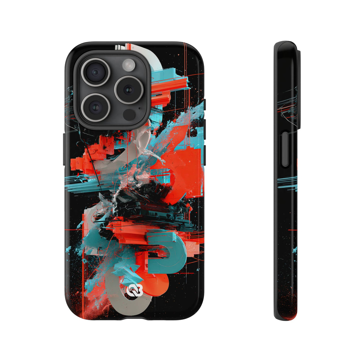 Fragmented Cyber Core · Tough Phone Case for iPhone · Black