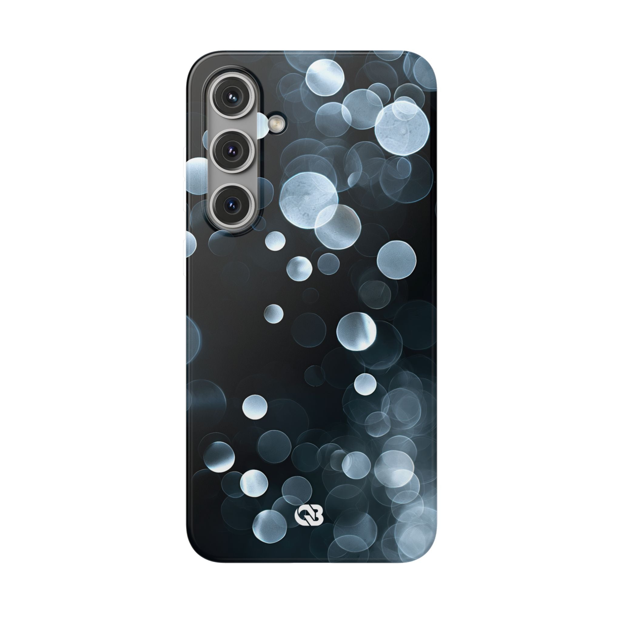 Black Lite Phone Case for Samsung - Silver Orbit Glow