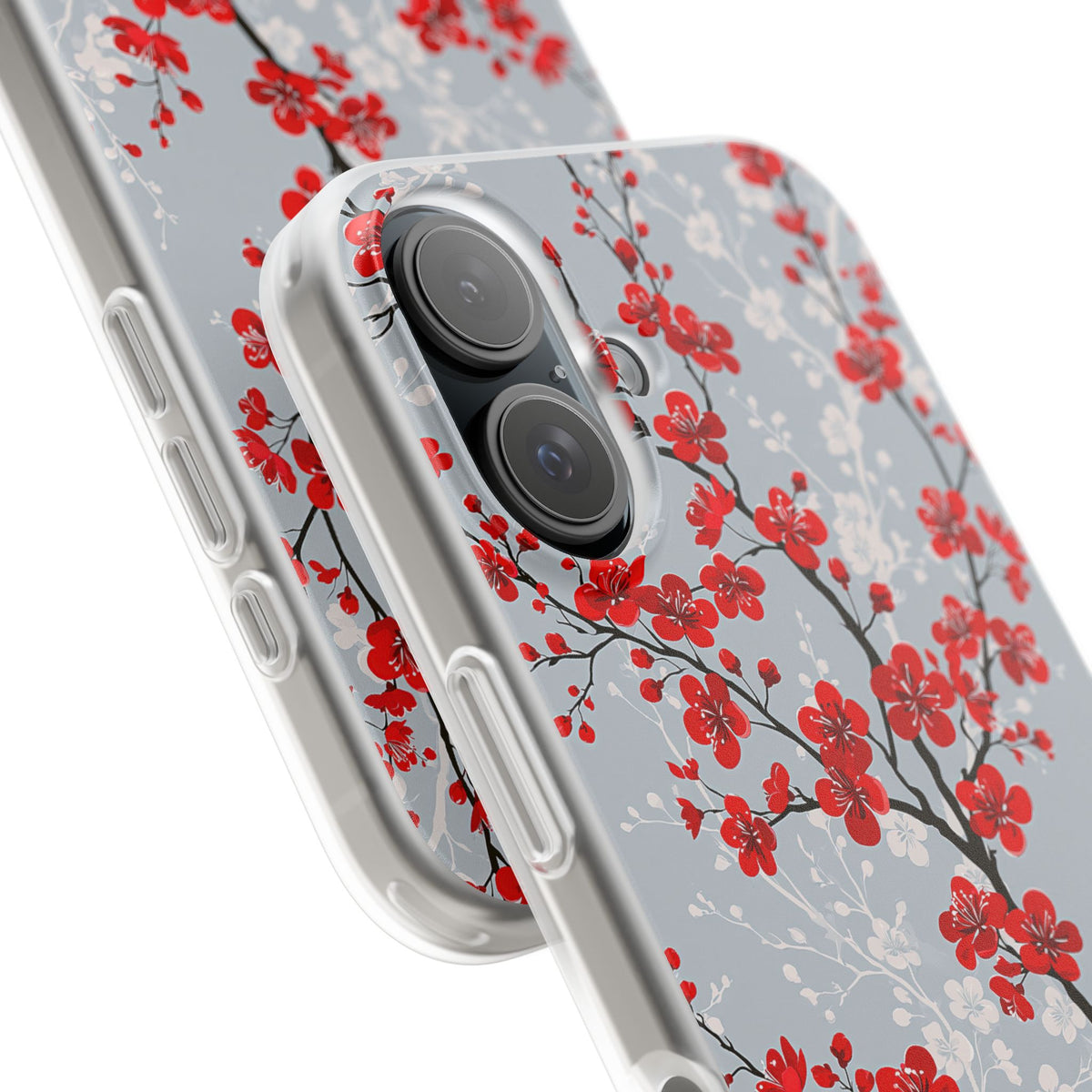 Scarlet Plum Blossom · Lite Phone Case for iPhone · Red