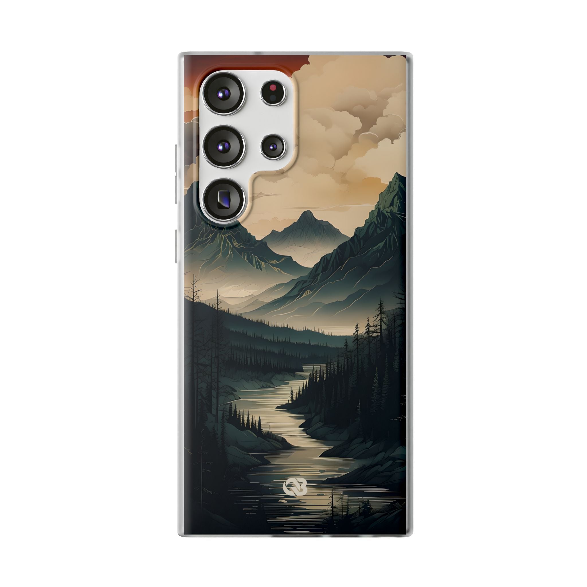 Summit River Dusk · Soft Phone Case for Samsung