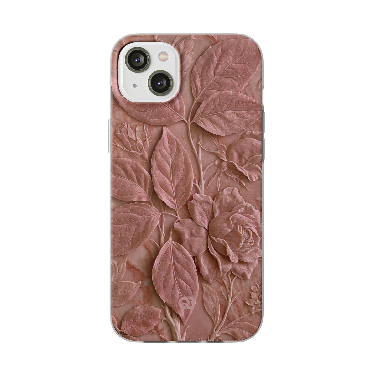 Blush Rose Relief · Lite Phone Case for iPhone · Pink