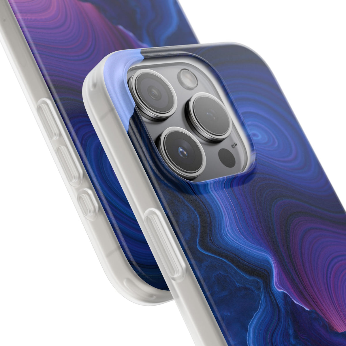 Radiant Strata · Lite Phone Case for iPhone · Blue