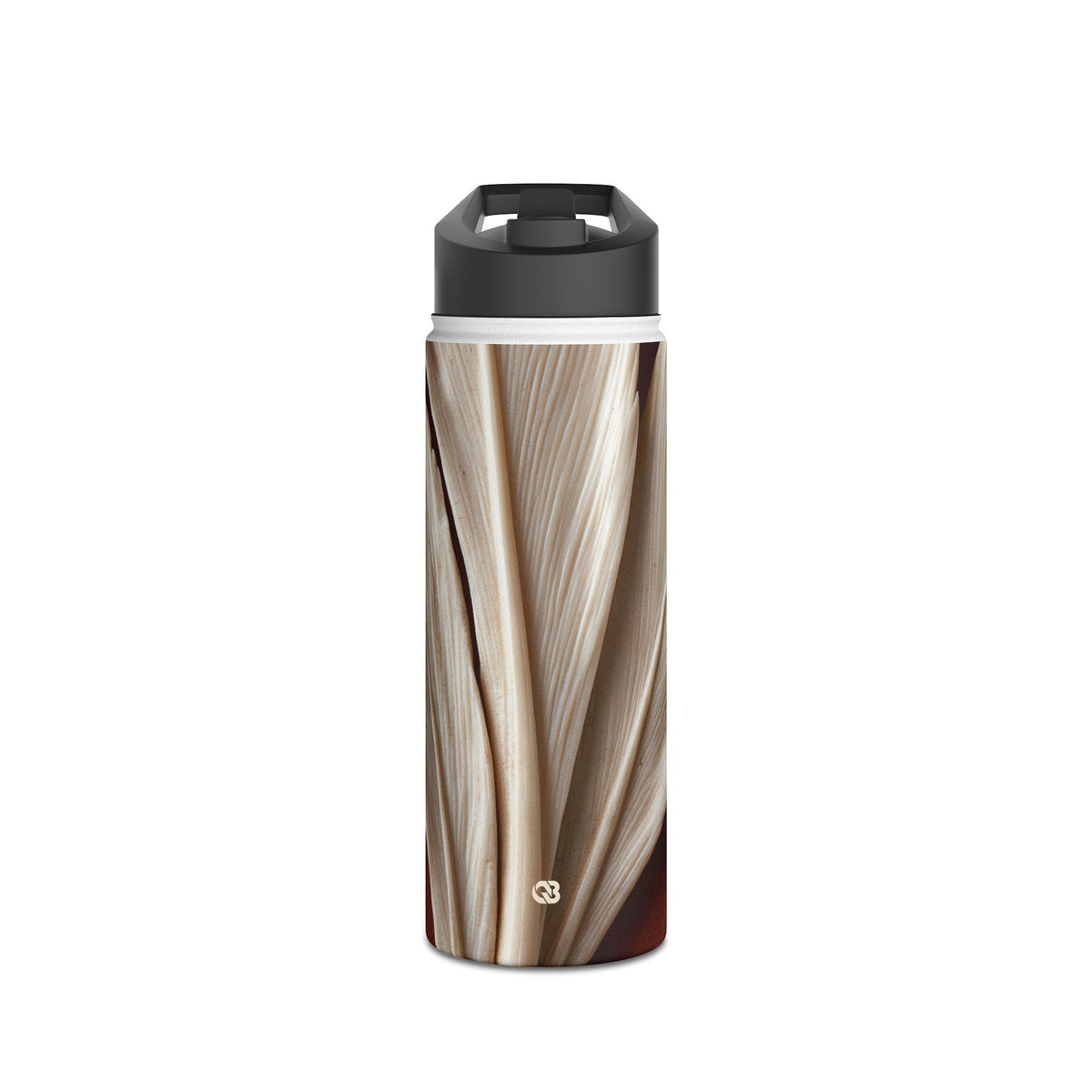 Carved Ivory Plume · Insulated Water Bottle · Red