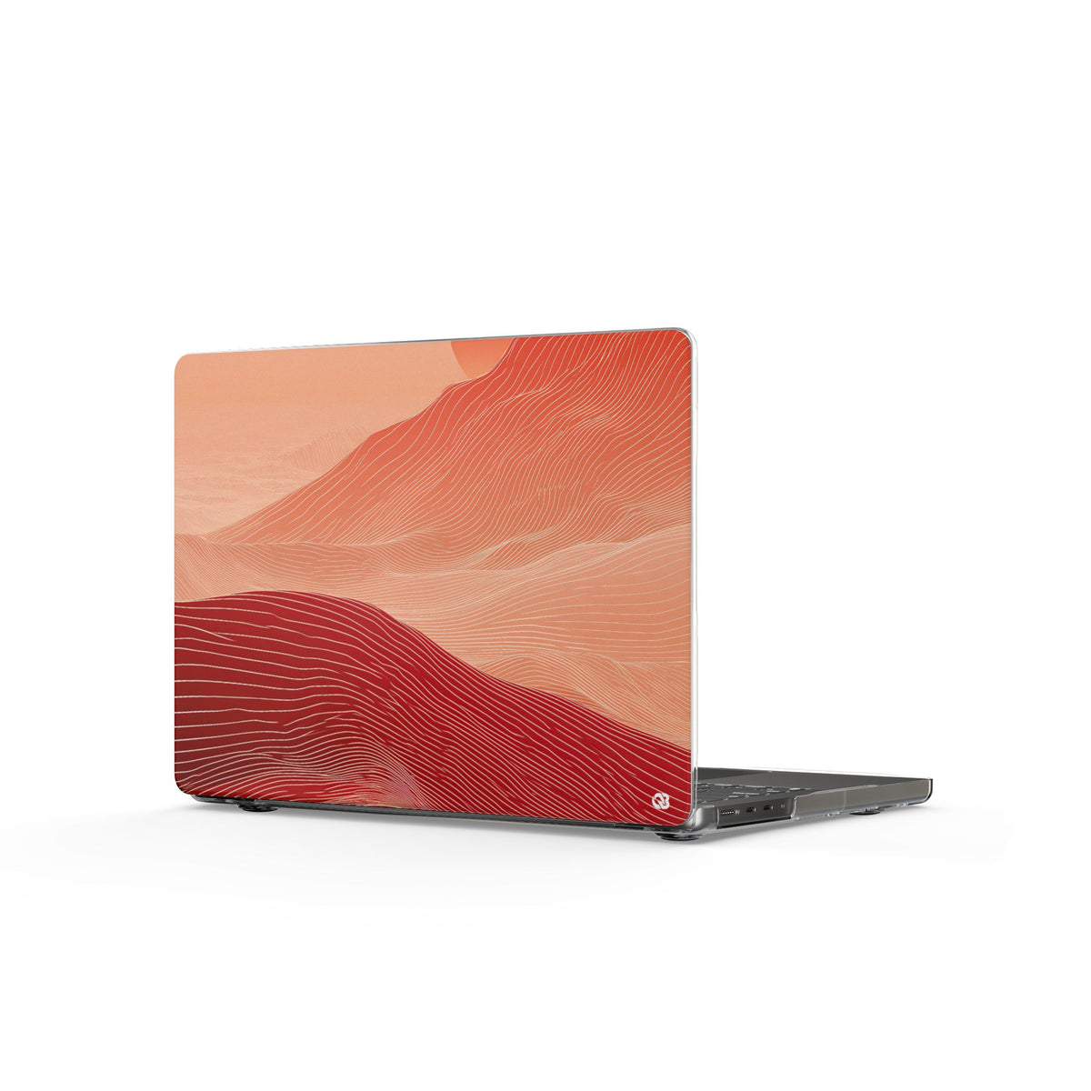 Crimson Horizon · Clear Hard Case for MacBook · Red