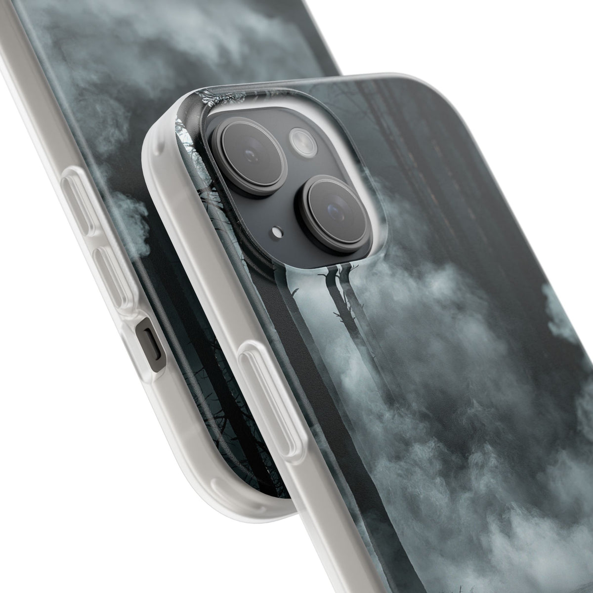 Shadowed Pine Mist · Lite Phone Case for iPhone · Black