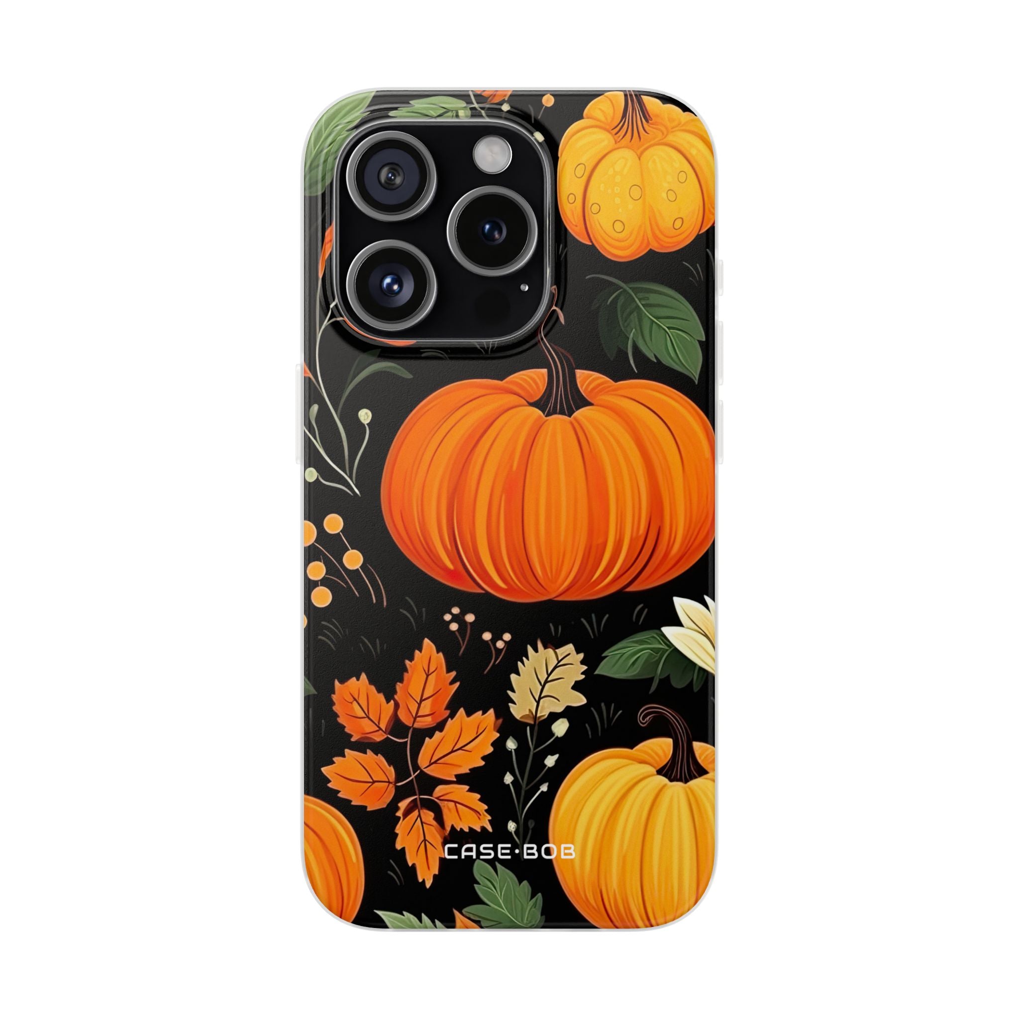Pumpkin Glow iPhone 15 Pro Case - Soft